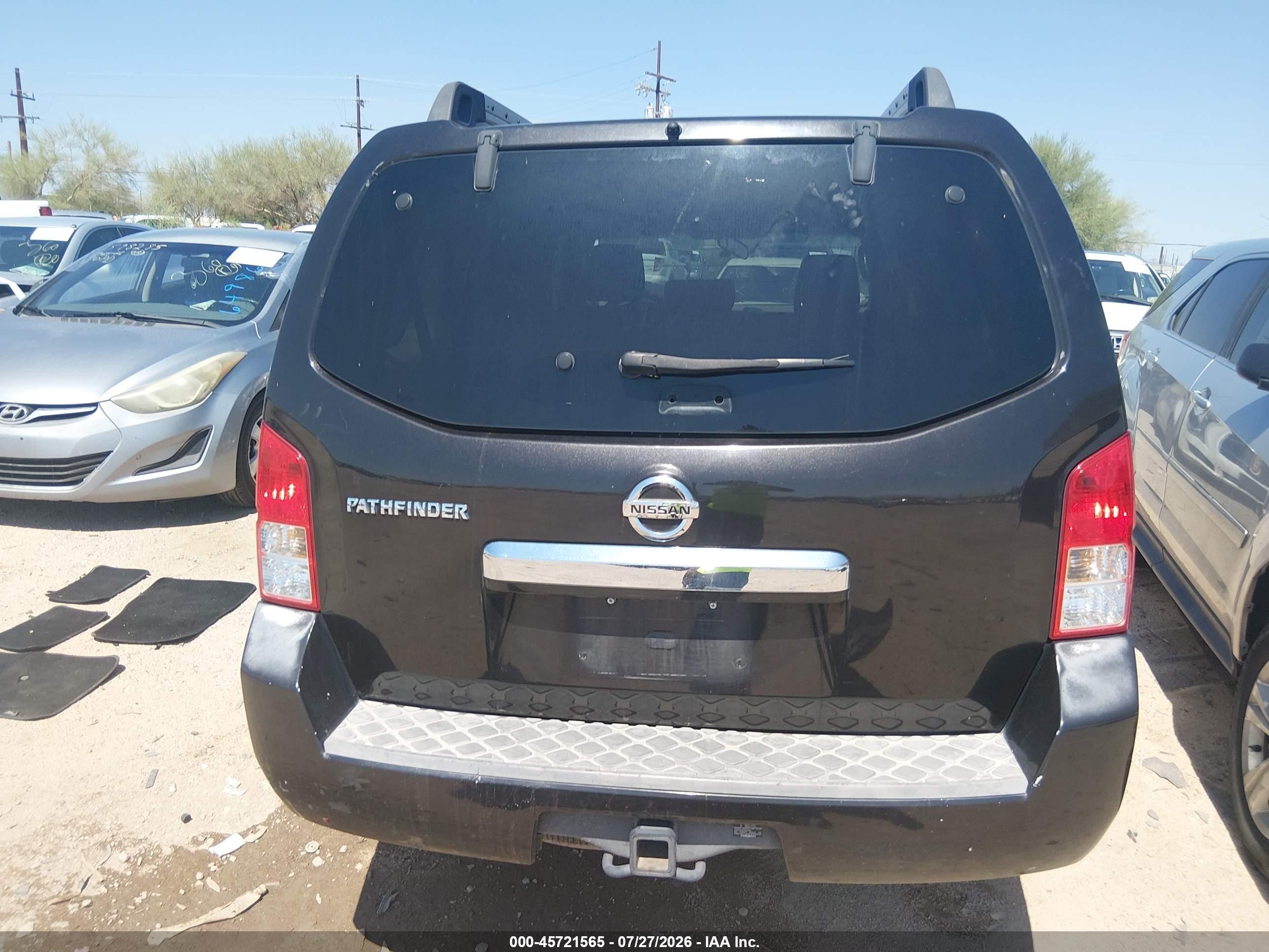 2011 Nissan Pathfinder S Black vin: 5N1AR1NNXBC602647