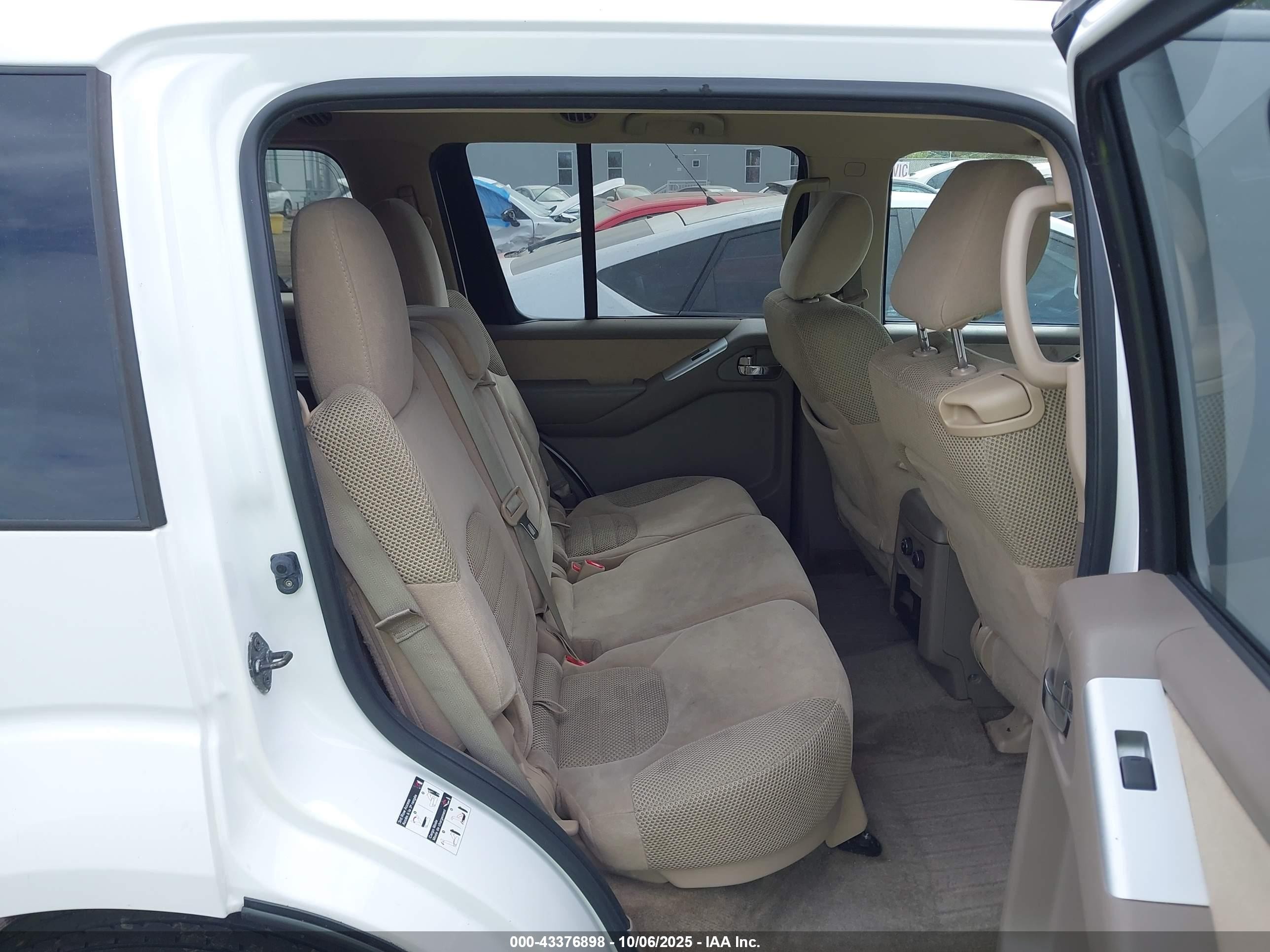 2012 Nissan Pathfinder Sv White vin: 5N1AR1NNXCC612631
