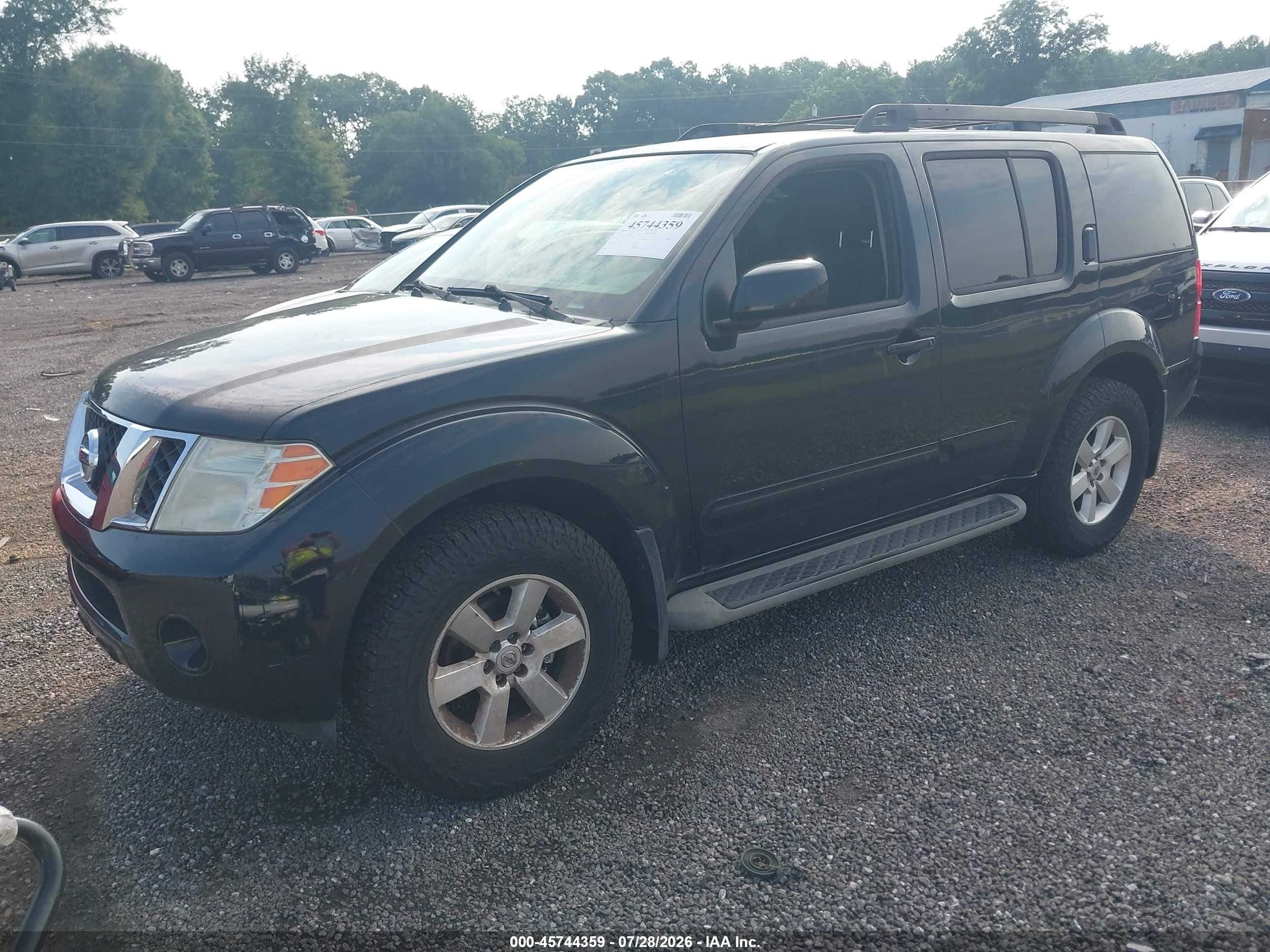 2012 Nissan Pathfinder Sv Черный vin: 5N1AR1NNXCC635133