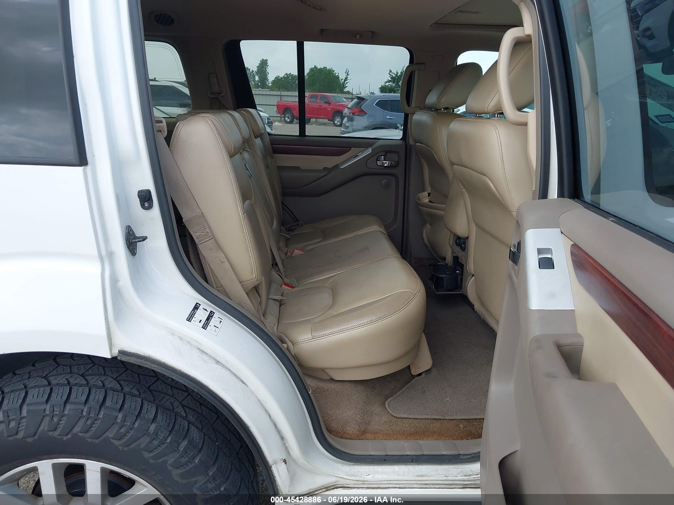 2010 Nissan Pathfinder Le White vin: 5N1AR1NNZAC616052