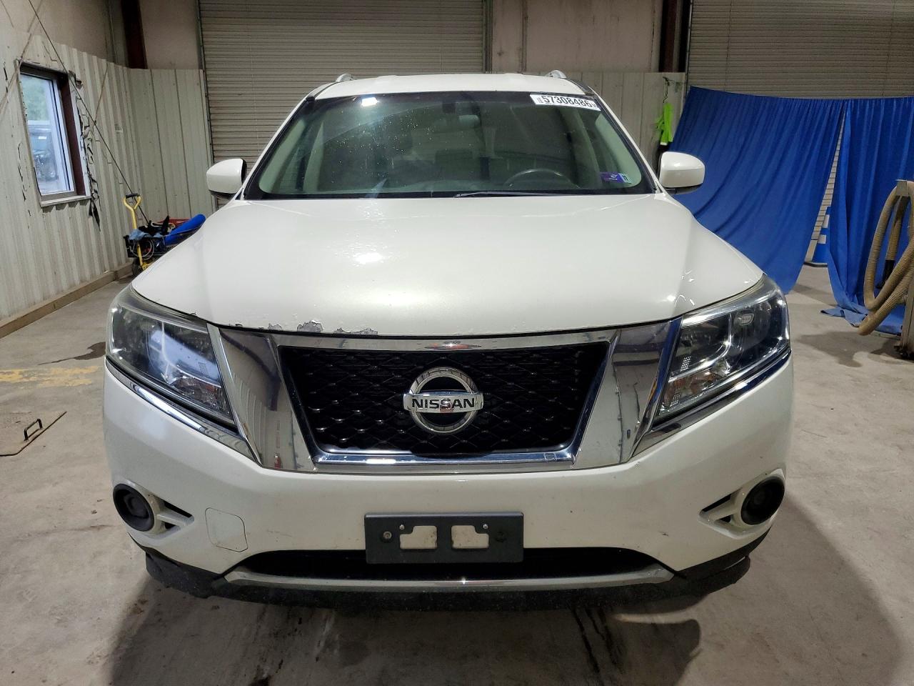 2013 Nissan Pathfinder S White vin: 5N1AR2MM0DC600875