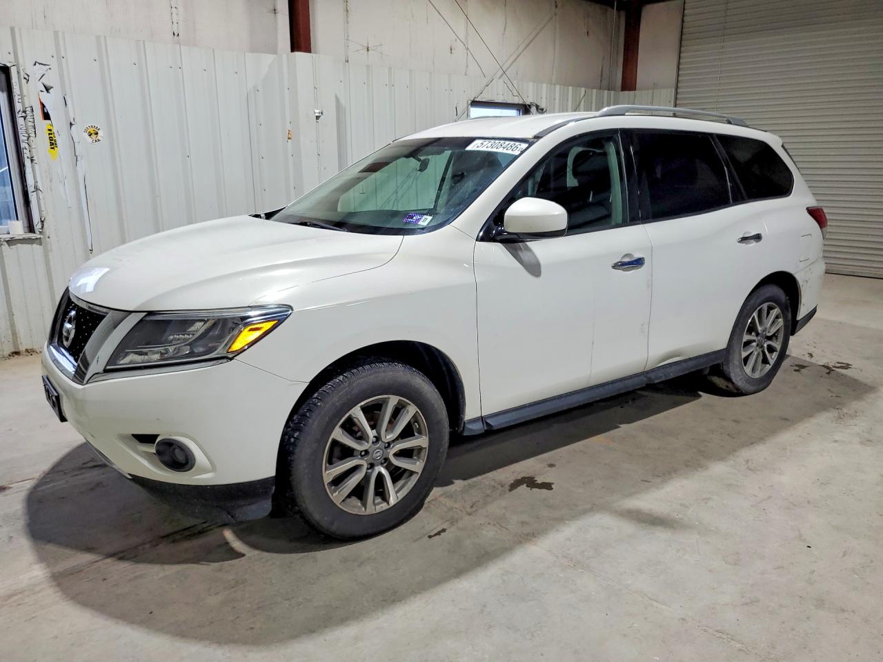 2013 Nissan Pathfinder S White vin: 5N1AR2MM0DC600875