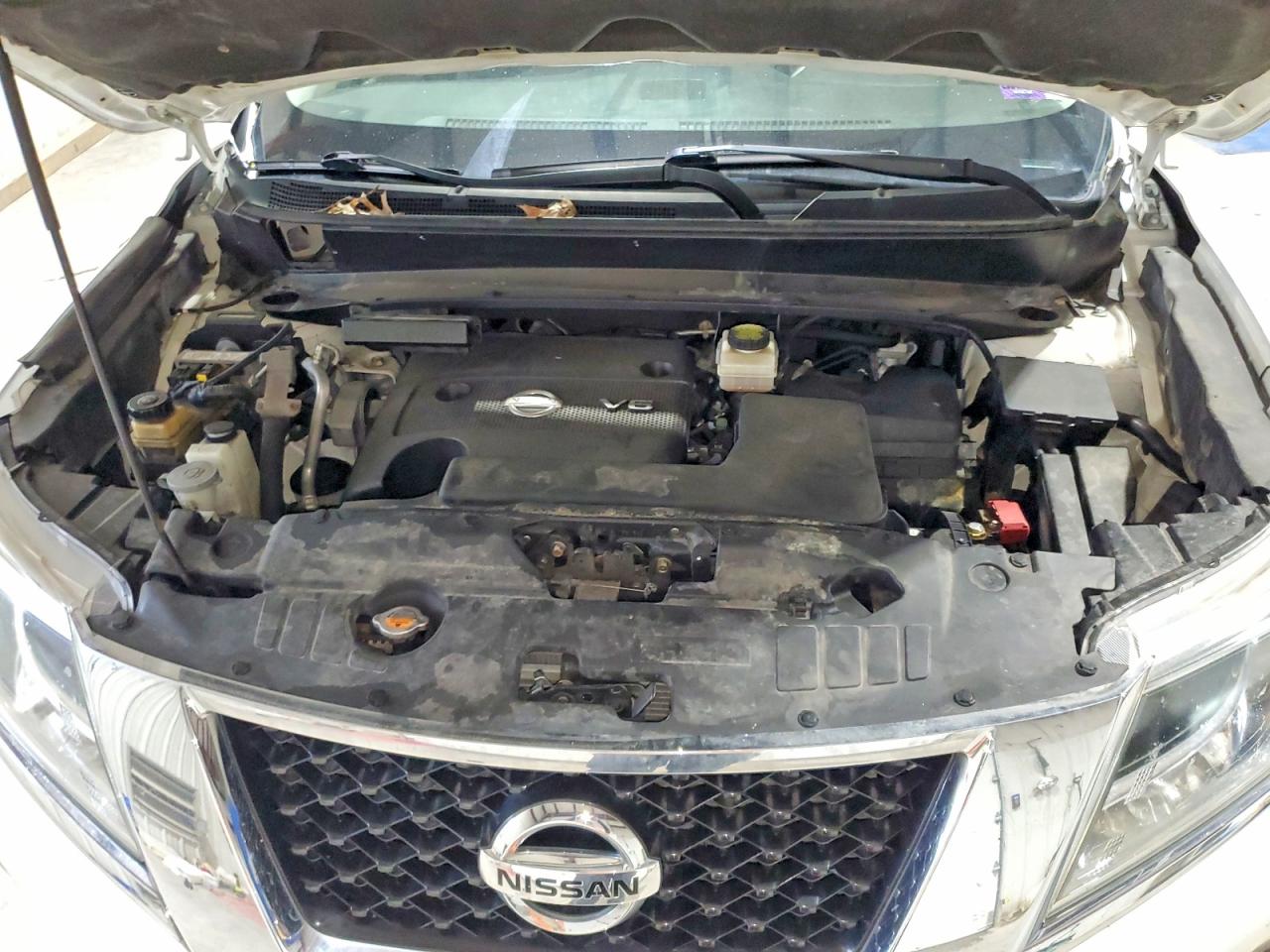 2013 Nissan Pathfinder S White vin: 5N1AR2MM0DC600875