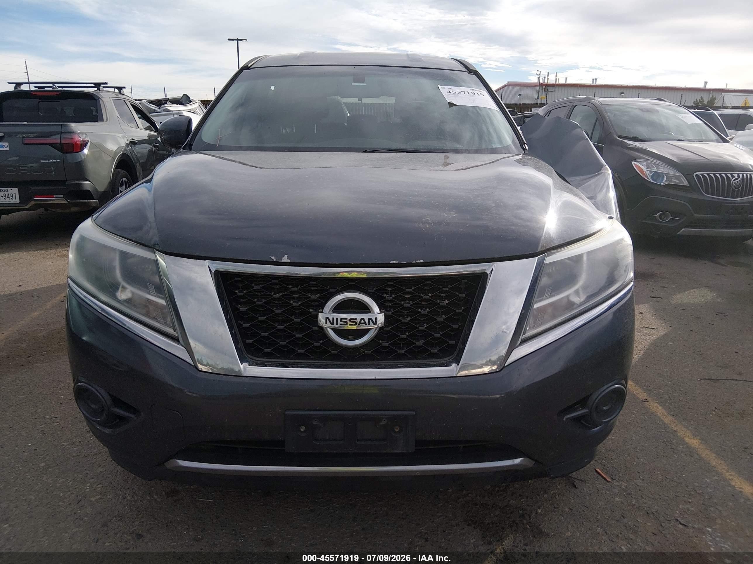 2013 Nissan Pathfinder S Серый vin: 5N1AR2MM0DC616767