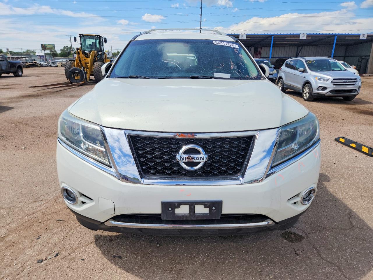 2013 Nissan Pathfinder S White vin: 5N1AR2MM0DC617840