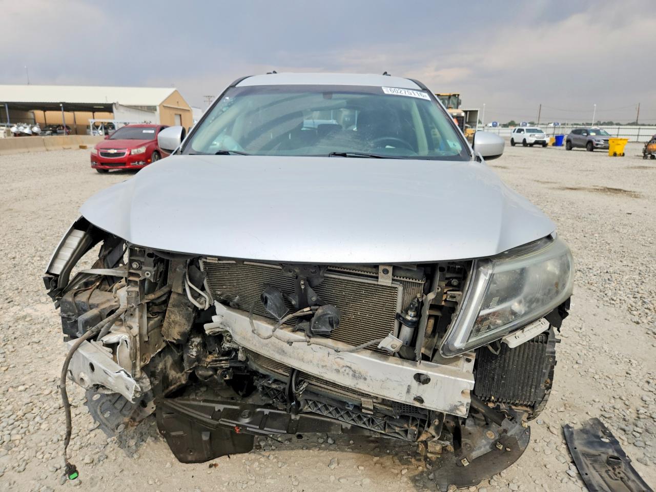 2013 Nissan Pathfinder S Silver vin: 5N1AR2MM0DC617983