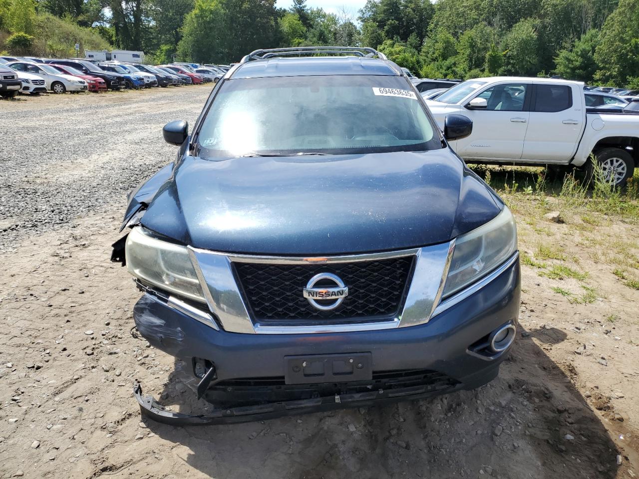 2013 Nissan Pathfinder S Blue vin: 5N1AR2MM0DC657173