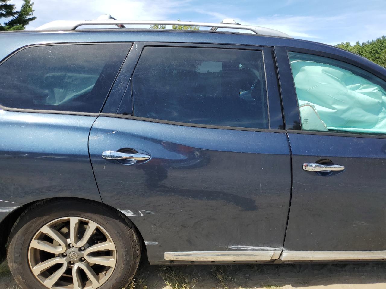 2013 Nissan Pathfinder S Blue vin: 5N1AR2MM0DC657173