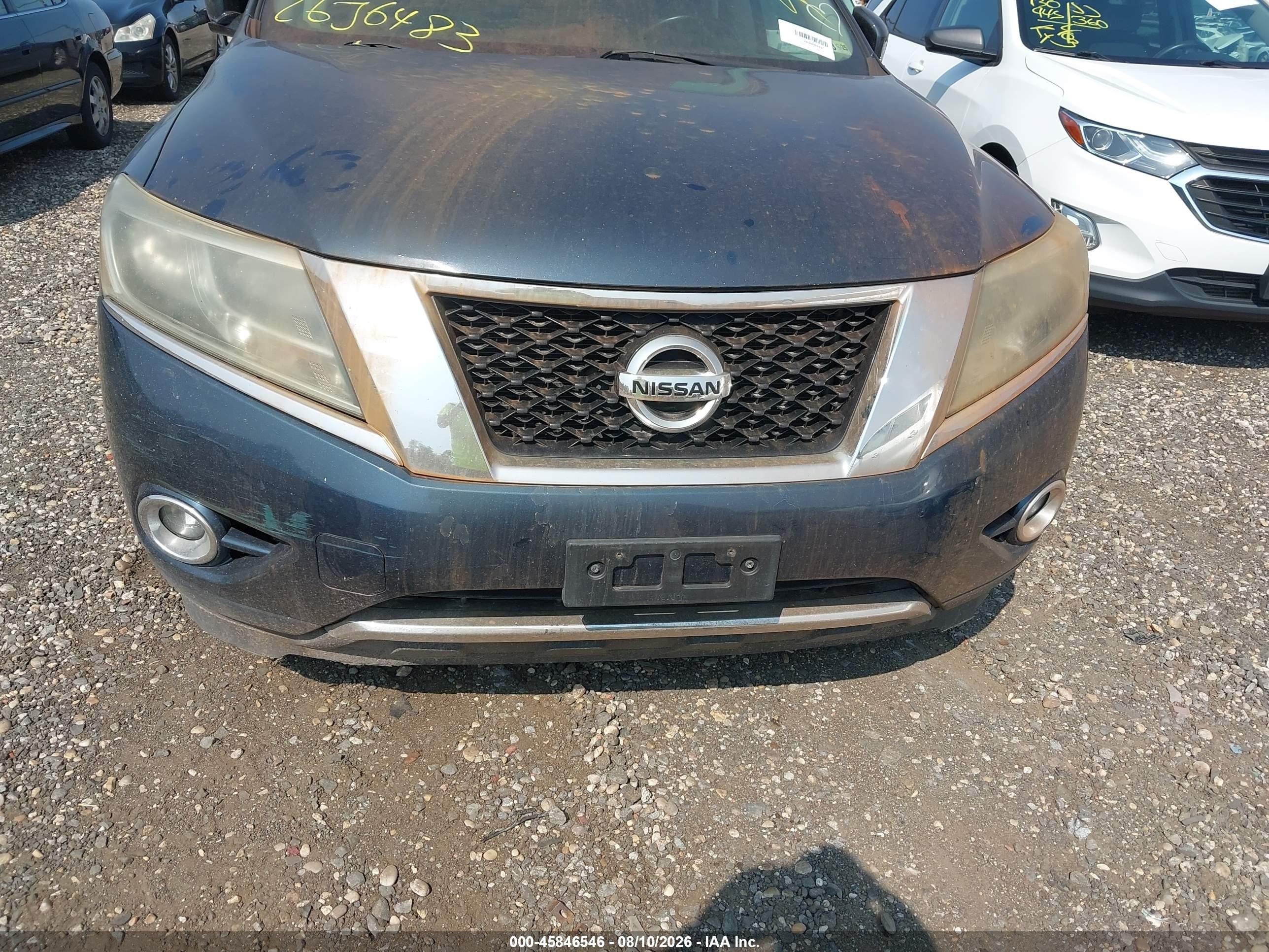 2013 Nissan Pathfinder Sl Blue vin: 5N1AR2MM0DC672644