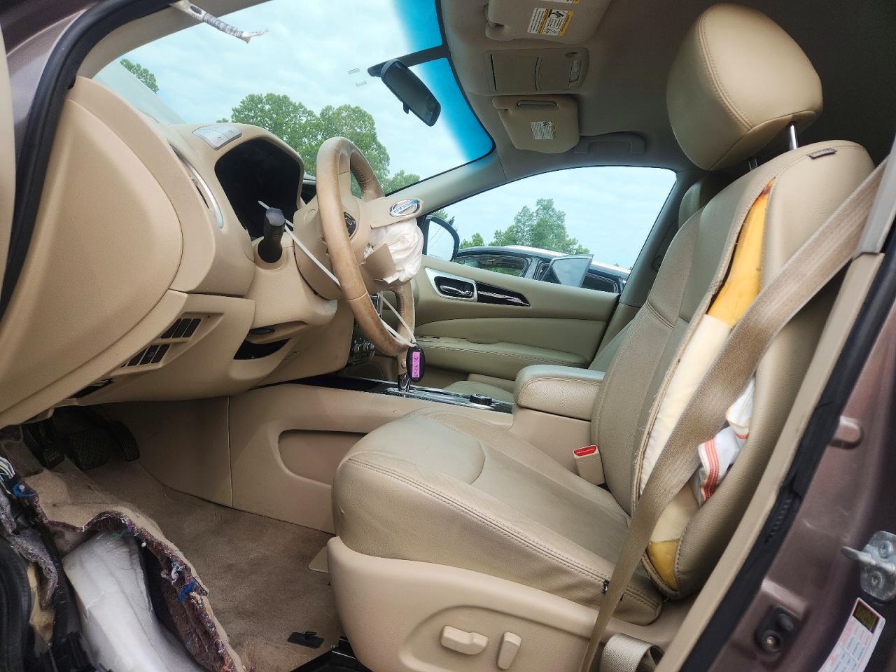2014 Nissan Pathfinder S Brown vin: 5N1AR2MM0EC619296