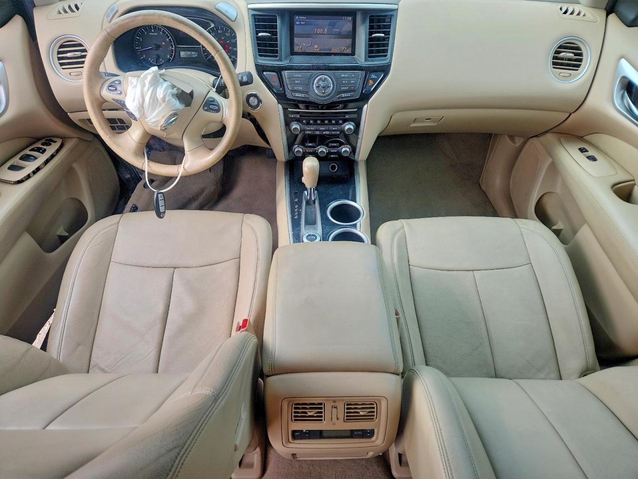 2014 Nissan Pathfinder S Brown vin: 5N1AR2MM0EC619296