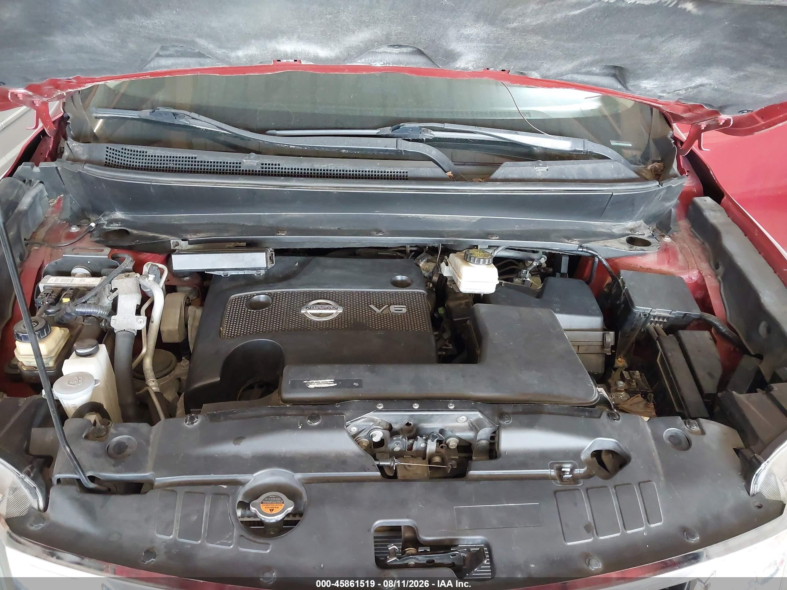 2014 Nissan Pathfinder Sv Burgundy vin: 5N1AR2MM0EC623705