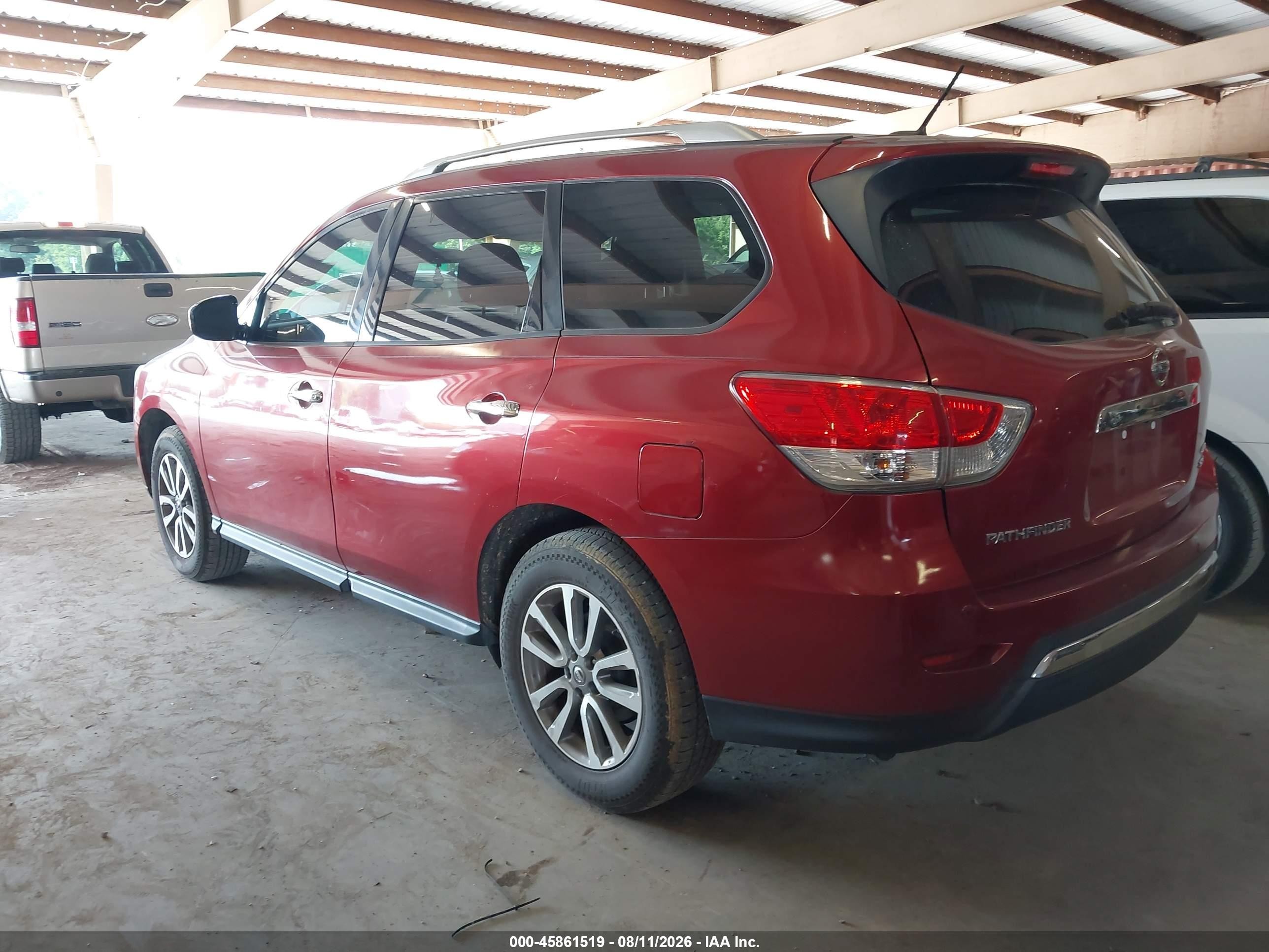 2014 Nissan Pathfinder Sv Burgundy vin: 5N1AR2MM0EC623705