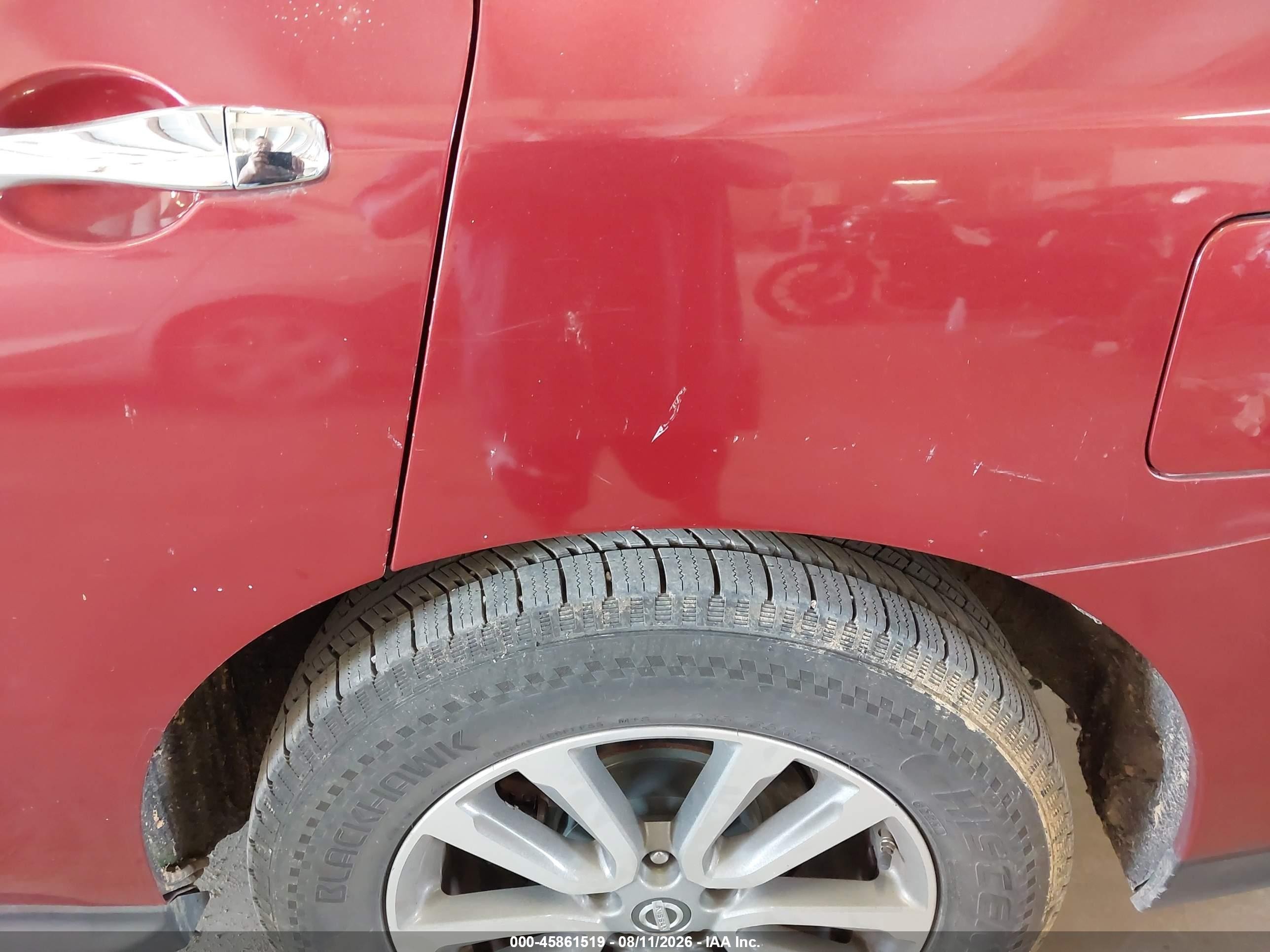 2014 Nissan Pathfinder Sv Burgundy vin: 5N1AR2MM0EC623705