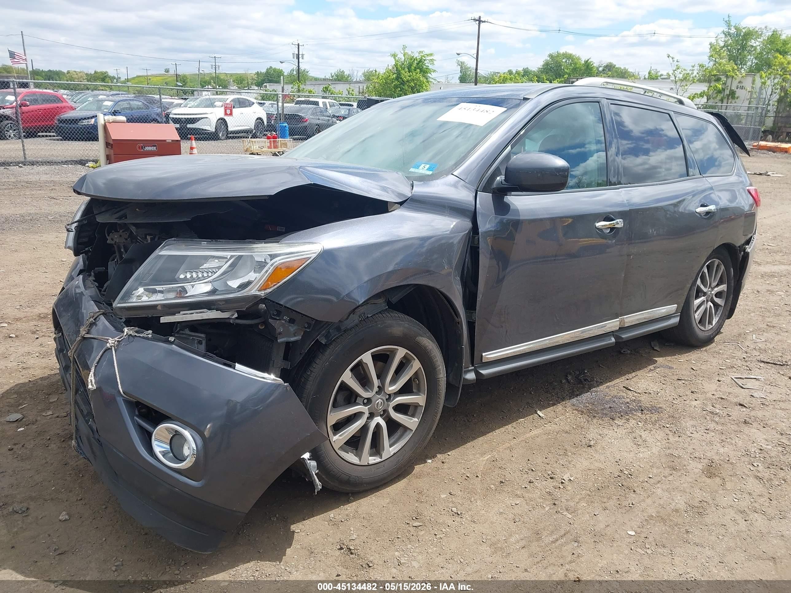 2014 Nissan Pathfinder Sl Gray vin: 5N1AR2MM0EC630234