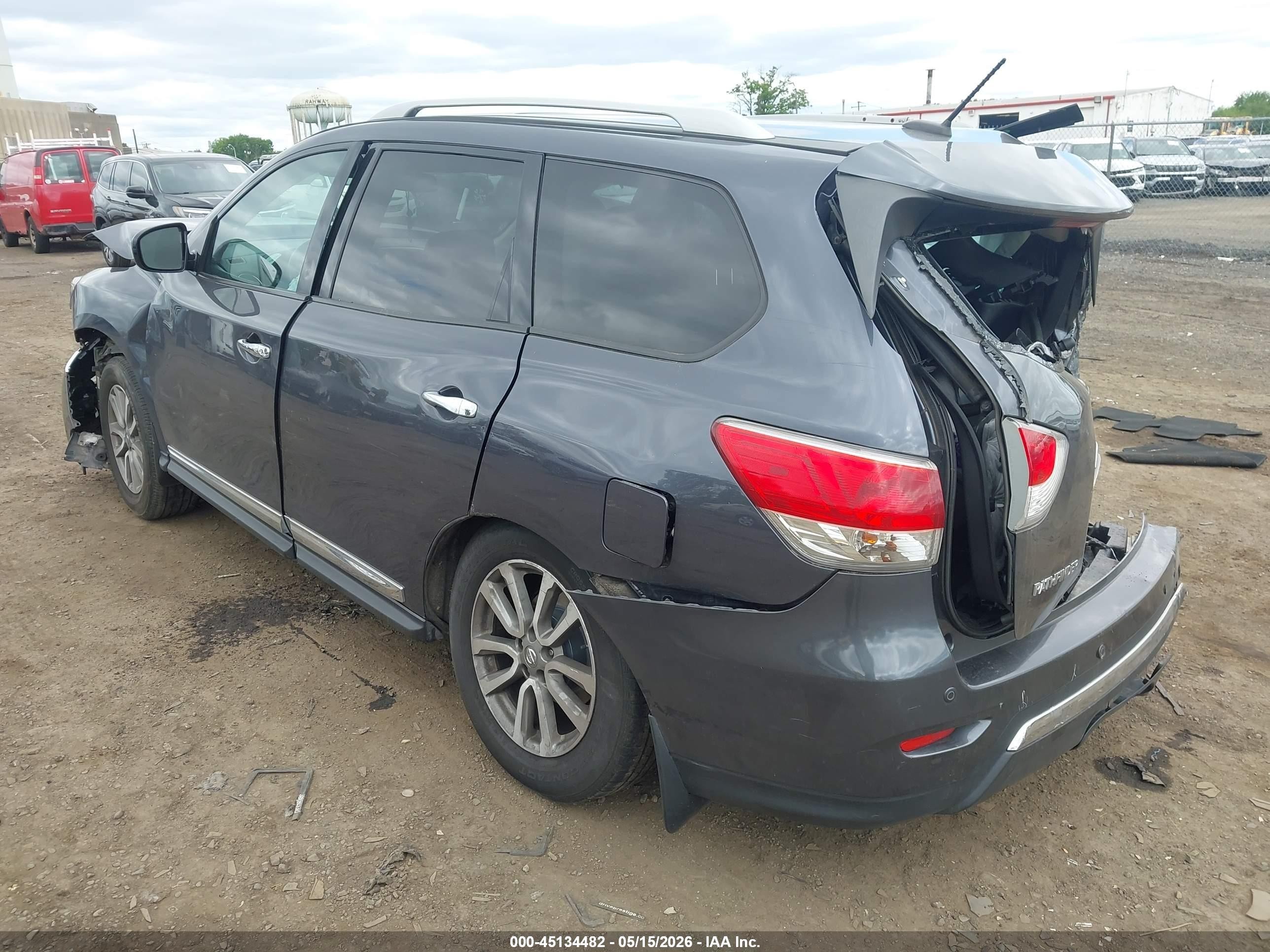 2014 Nissan Pathfinder Sl Gray vin: 5N1AR2MM0EC630234