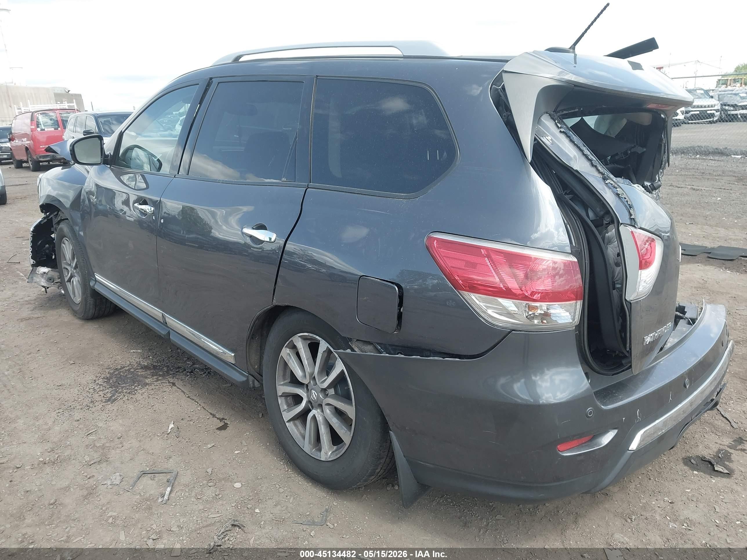 2014 Nissan Pathfinder Sl Gray vin: 5N1AR2MM0EC630234