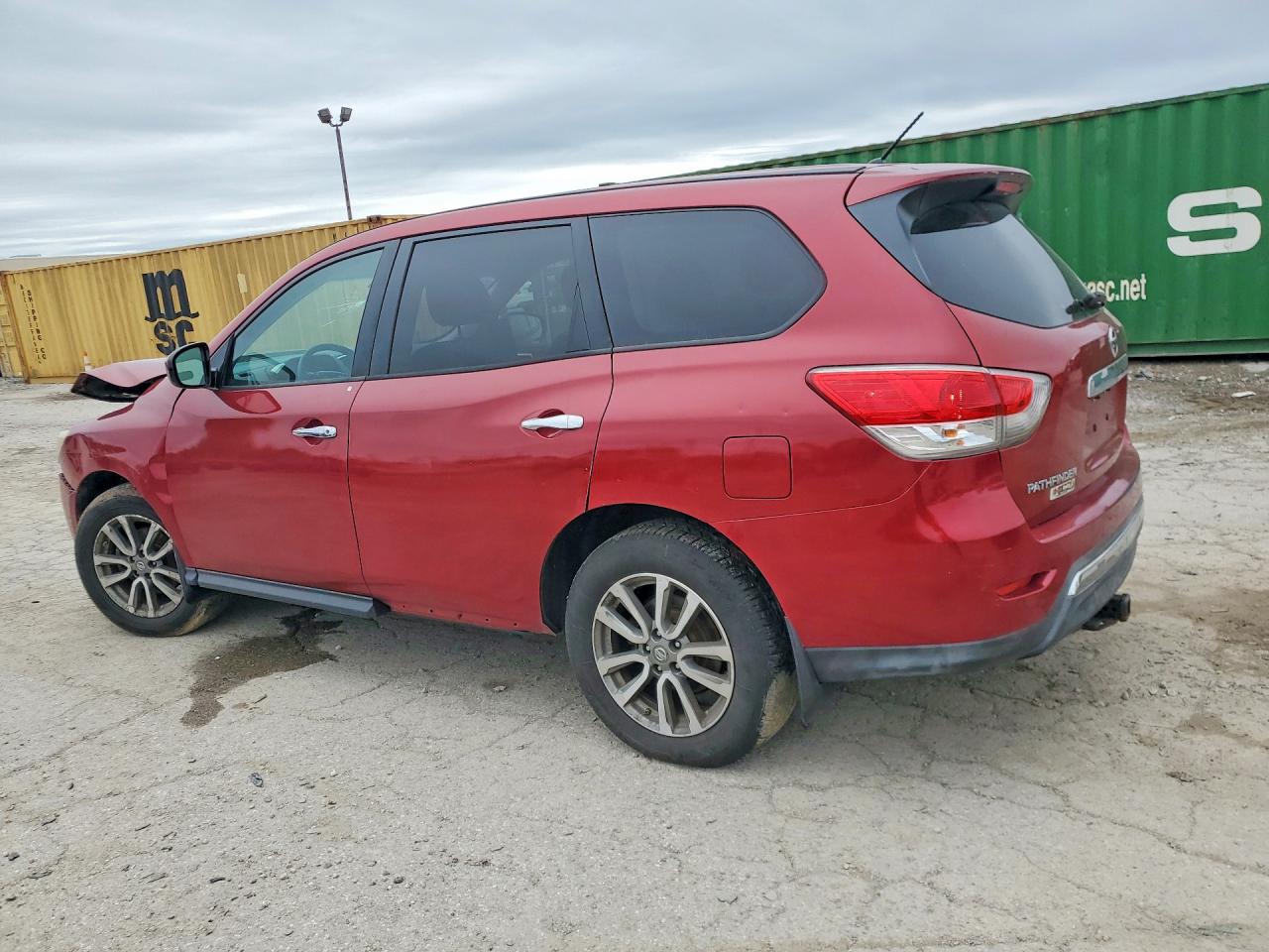 2014 Nissan Pathfinder S Red vin: 5N1AR2MM0EC634560
