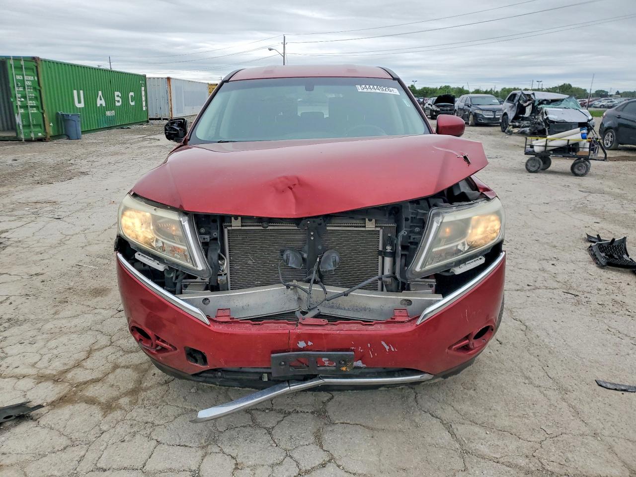 2014 Nissan Pathfinder S Red vin: 5N1AR2MM0EC634560