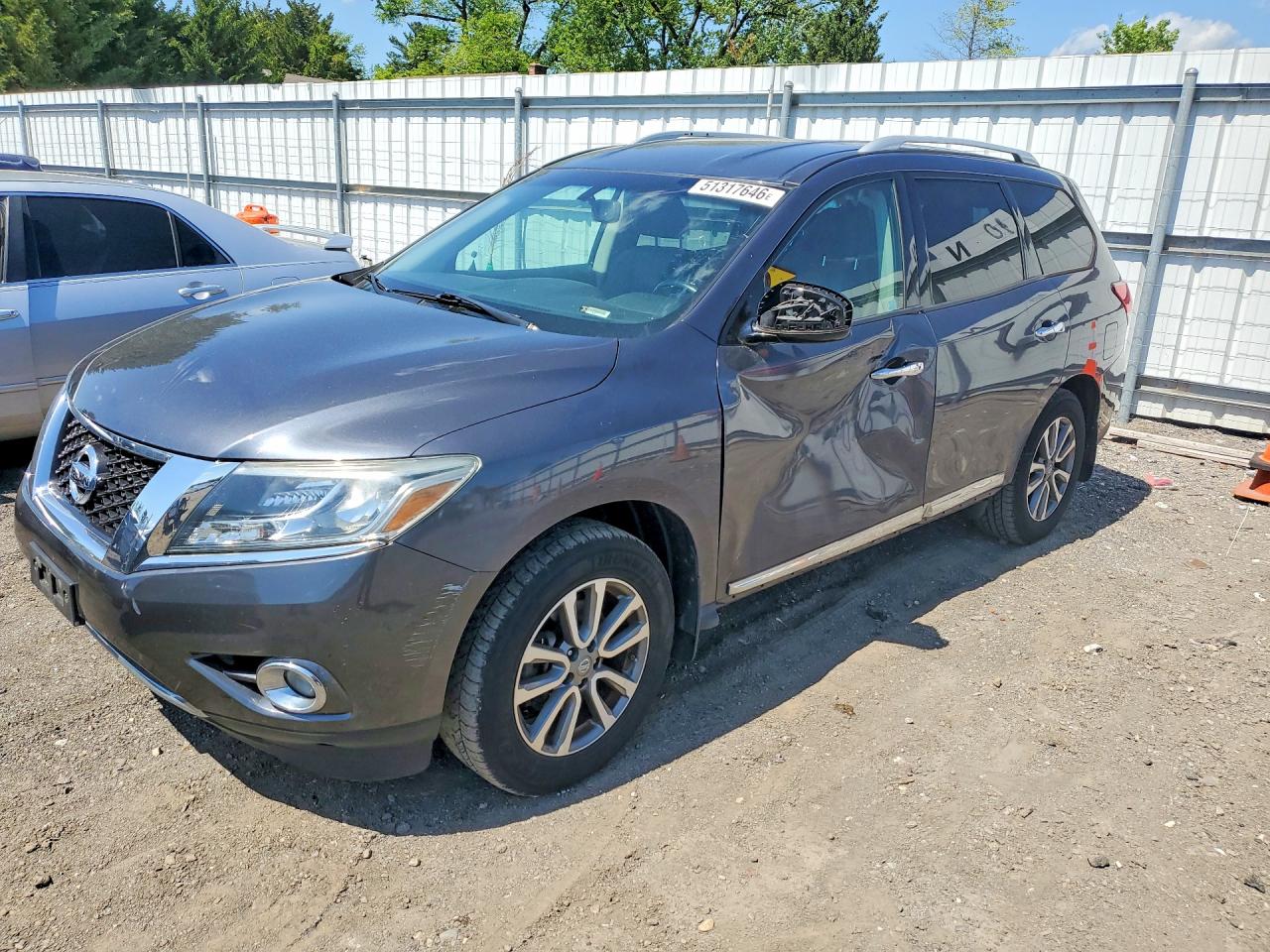 2014 Nissan Pathfinder Sl Gray vin: 5N1AR2MM0EC636082