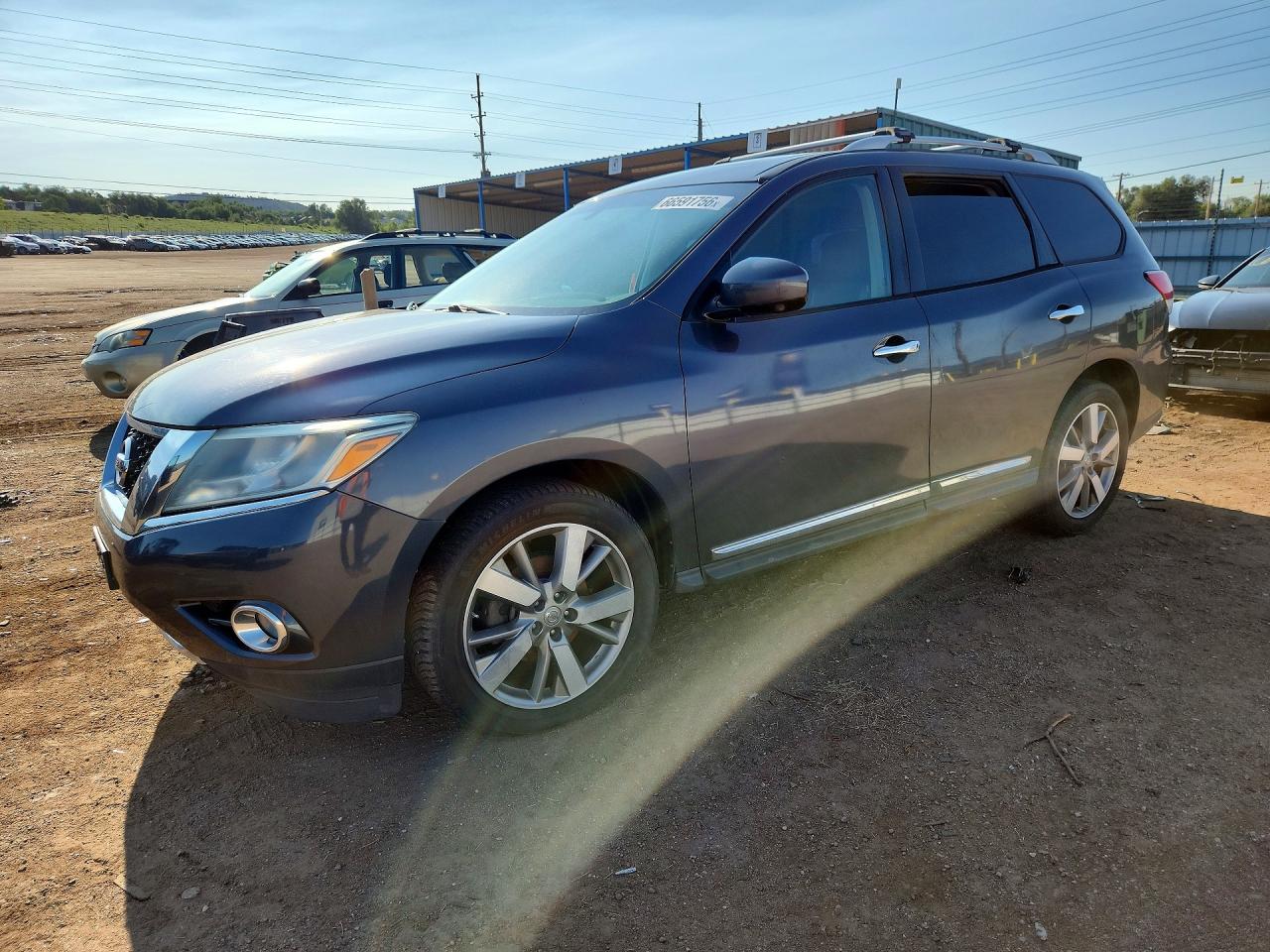 2014 Nissan Pathfinder S Gray vin: 5N1AR2MM0EC641654