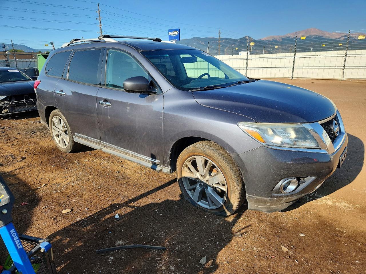 2014 Nissan Pathfinder S Gray vin: 5N1AR2MM0EC641654