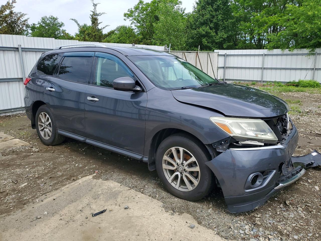 2014 Nissan Pathfinder Sv Gray vin: 5N1AR2MM0EC653237