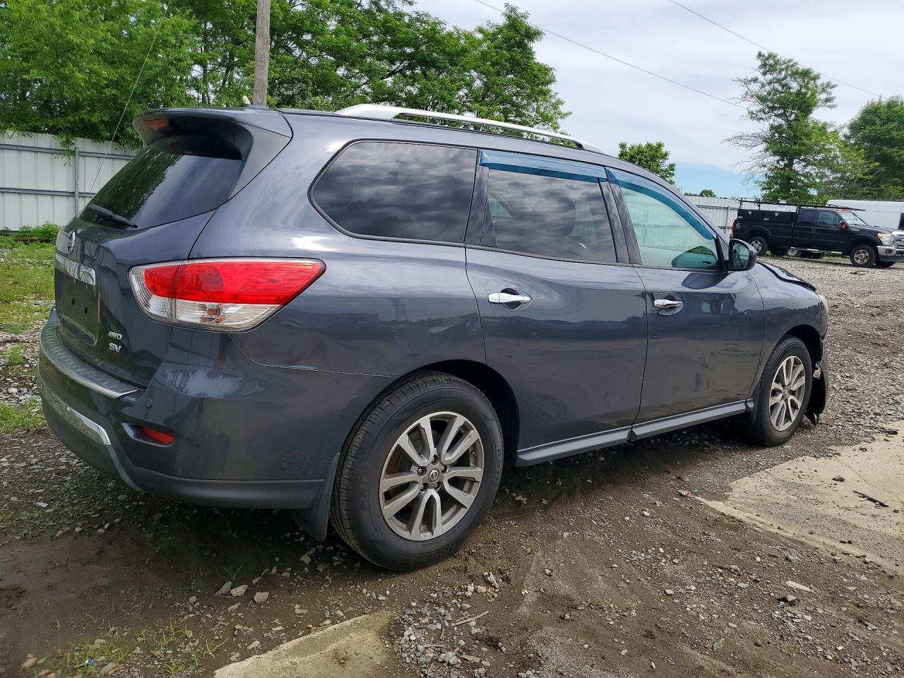 2014 Nissan Pathfinder Sv Gray vin: 5N1AR2MM0EC653237