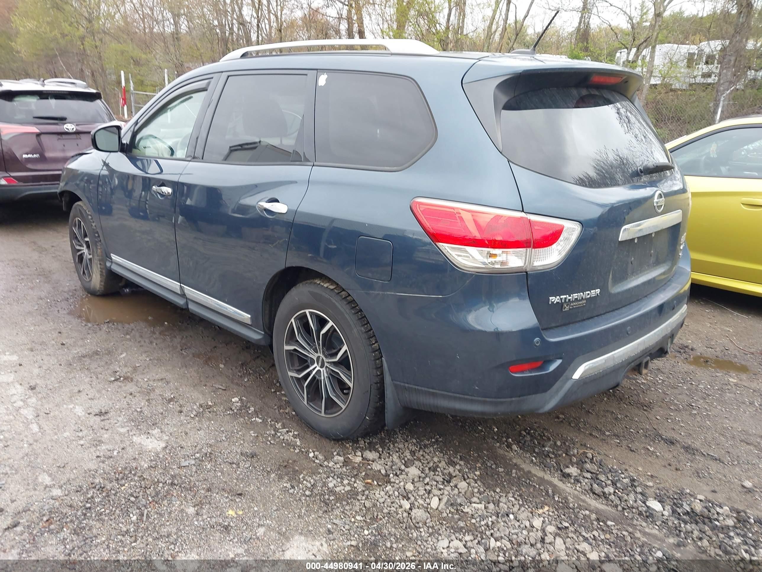 2014 Nissan Pathfinder Sl Синий vin: 5N1AR2MM0EC658163