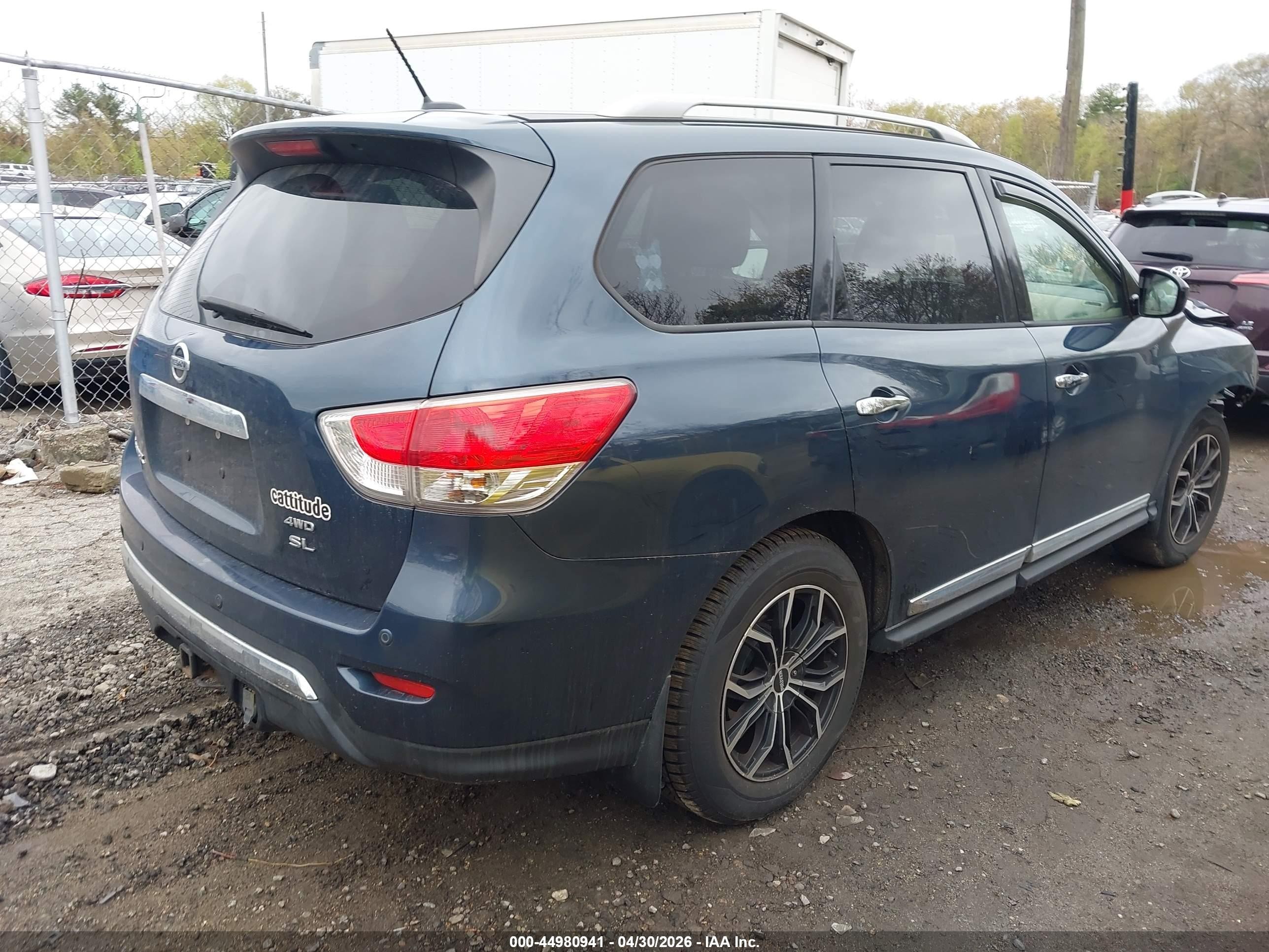 2014 Nissan Pathfinder Sl Синий vin: 5N1AR2MM0EC658163