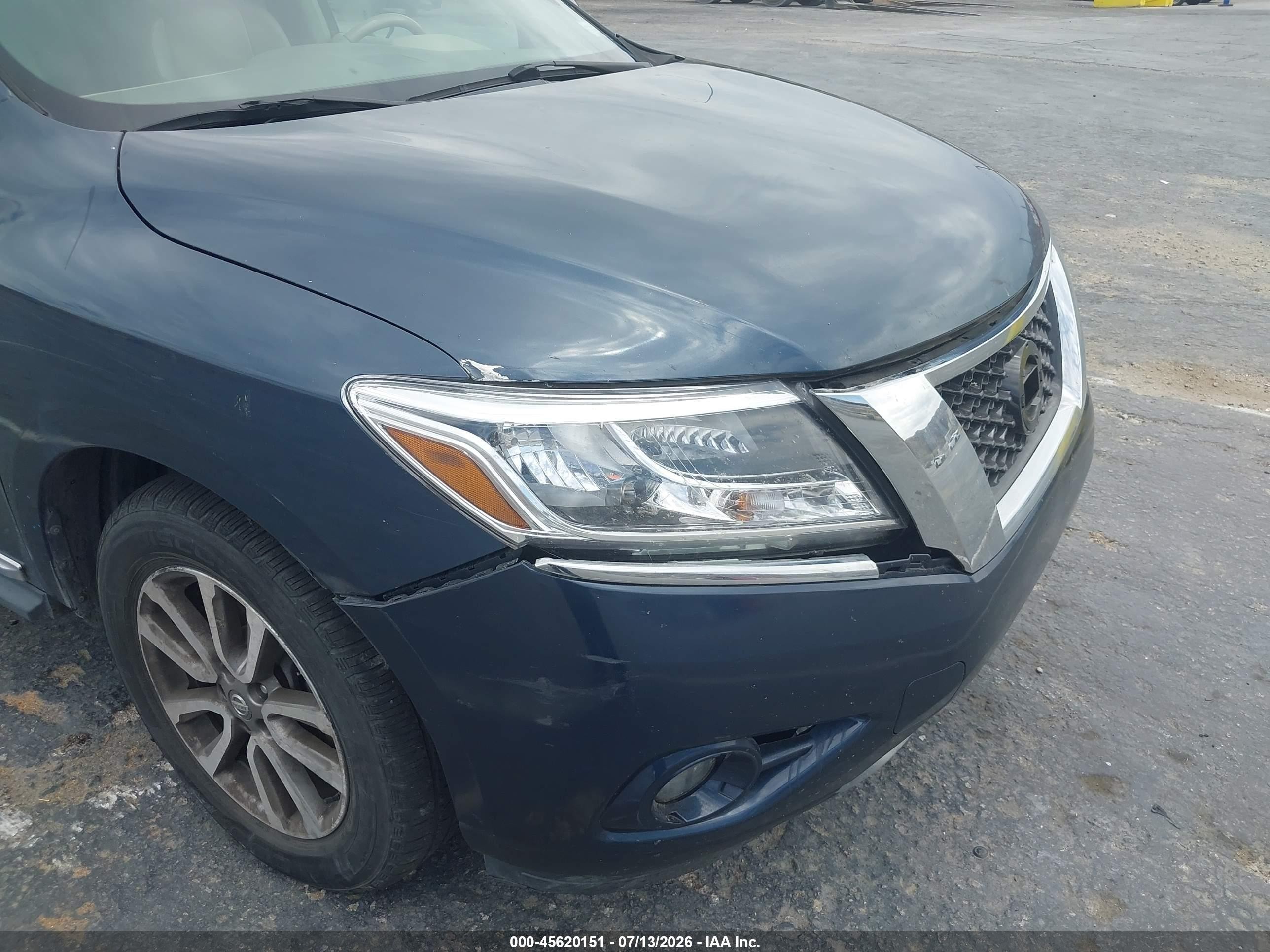 2014 Nissan Pathfinder Sl Blue vin: 5N1AR2MM0EC665095