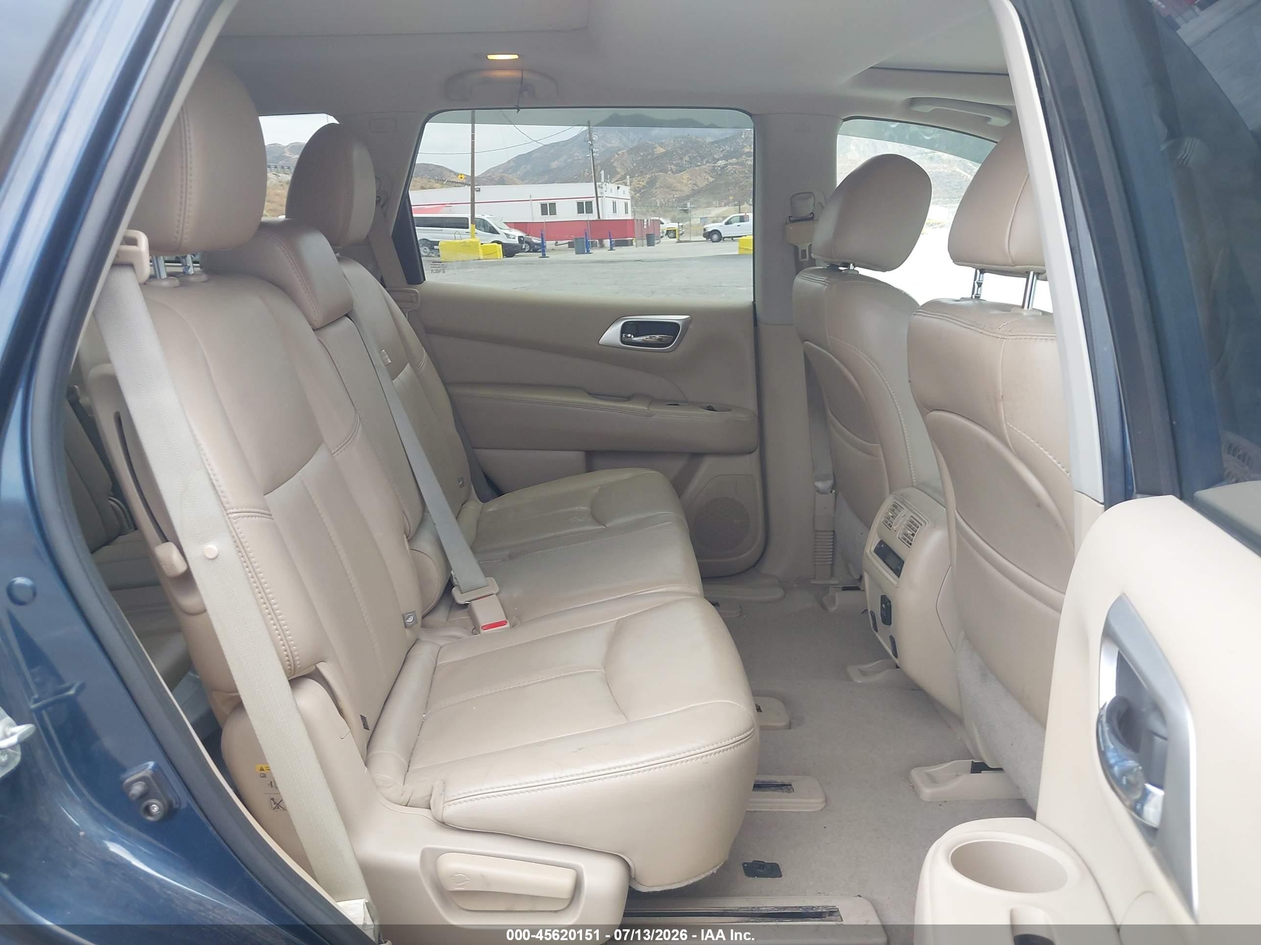 2014 Nissan Pathfinder Sl Blue vin: 5N1AR2MM0EC665095
