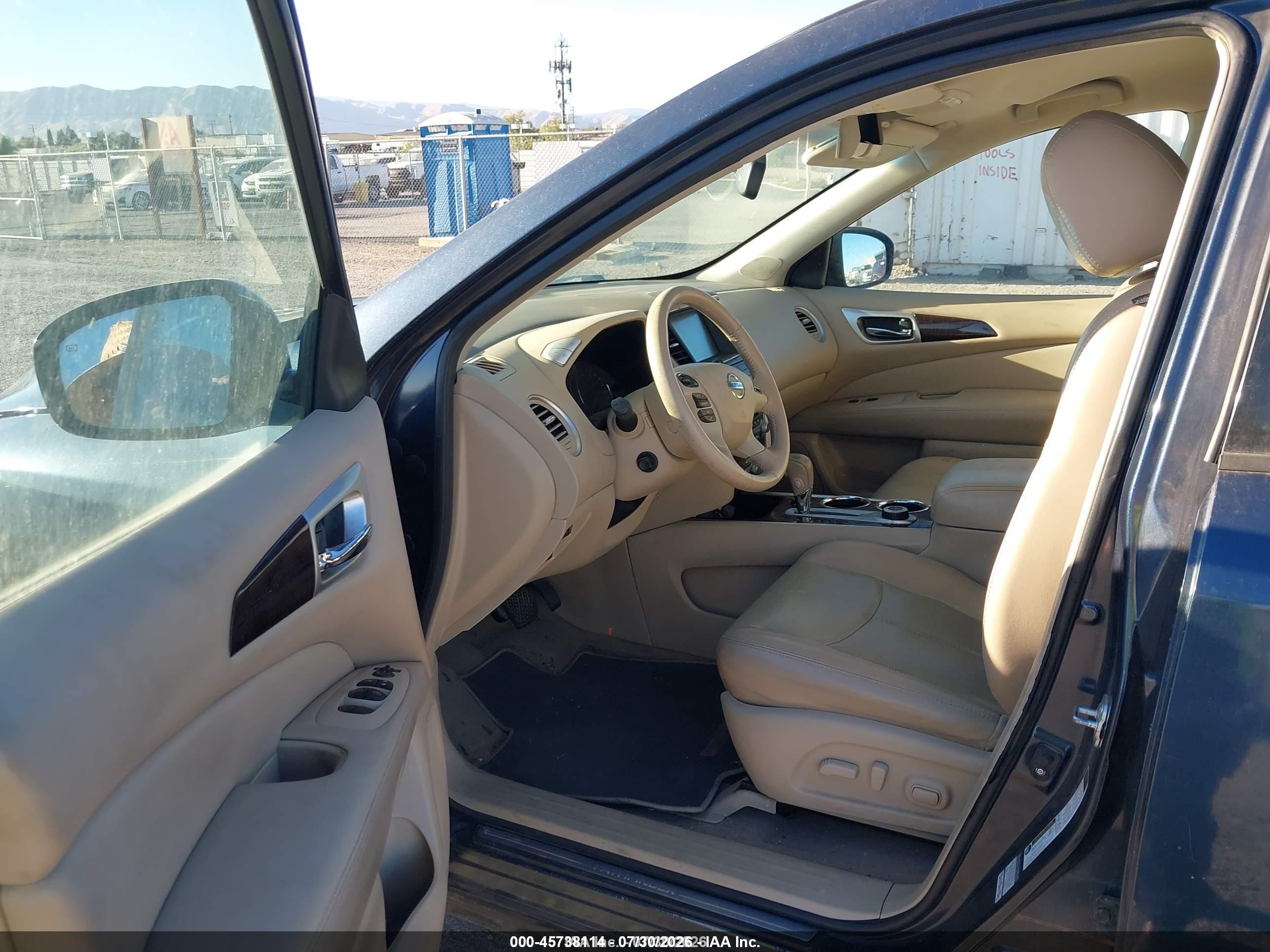 2014 Nissan Pathfinder Platinum Dark Blue vin: 5N1AR2MM0EC692202