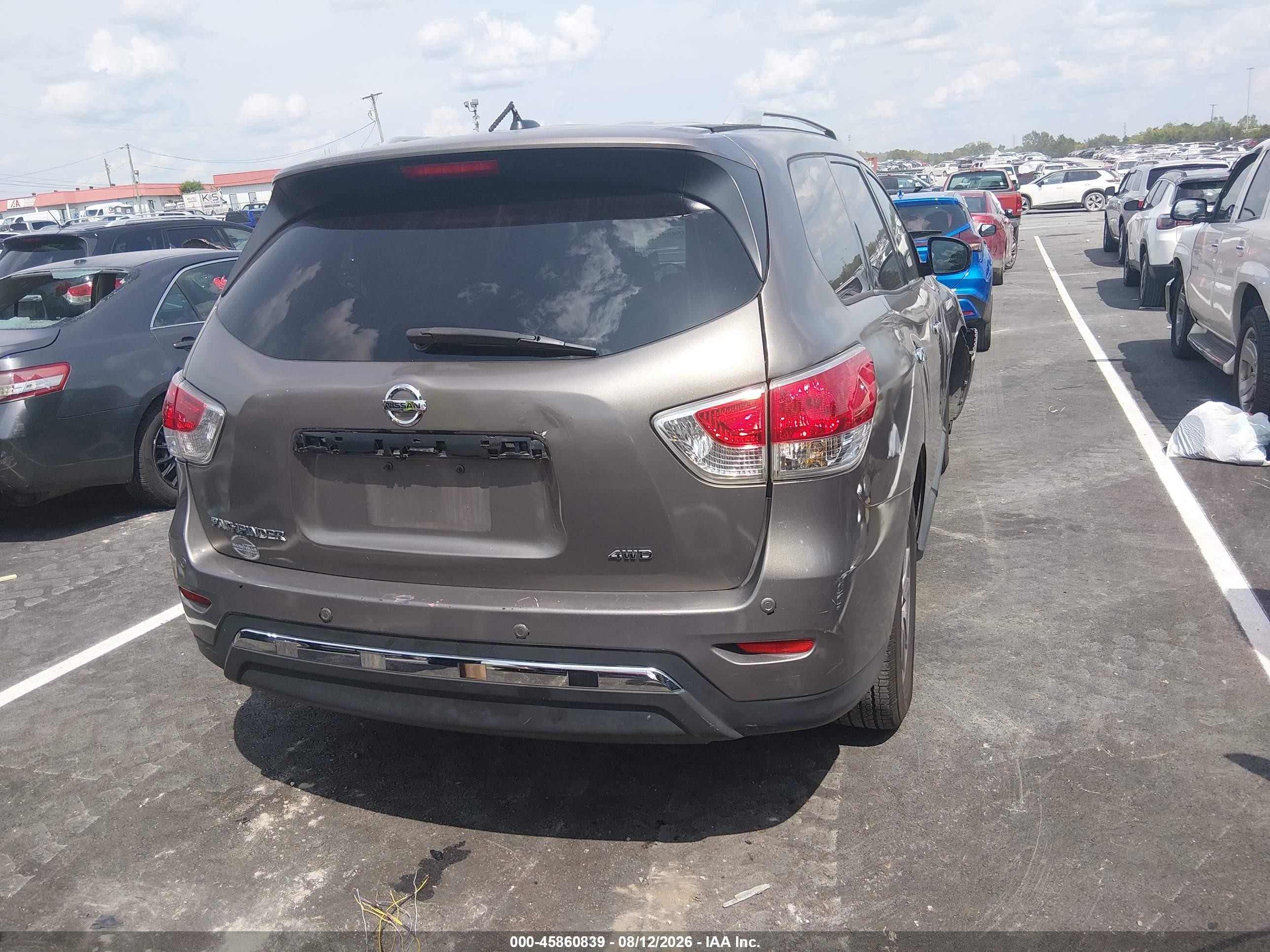 2014 Nissan Pathfinder Sv Желто-коричневый vin: 5N1AR2MM0EC693690