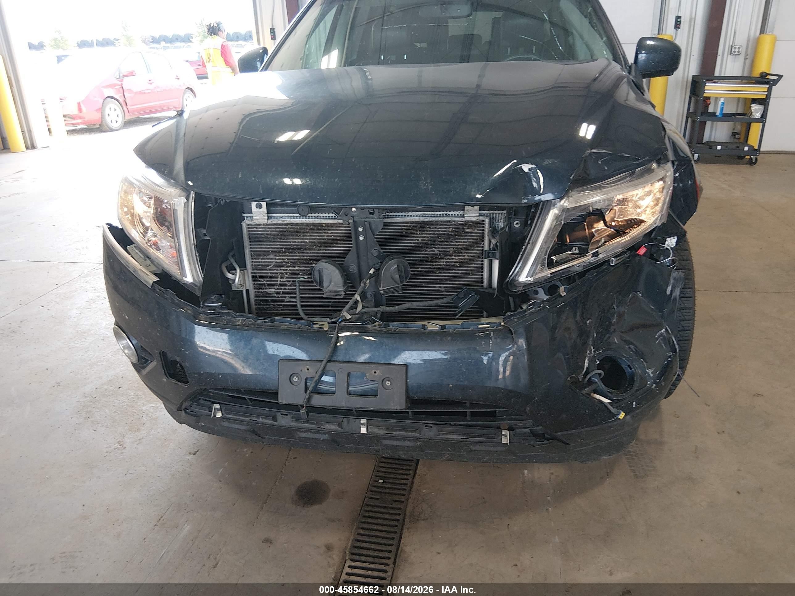2014 Nissan Pathfinder Platinum Blue vin: 5N1AR2MM0EC695844