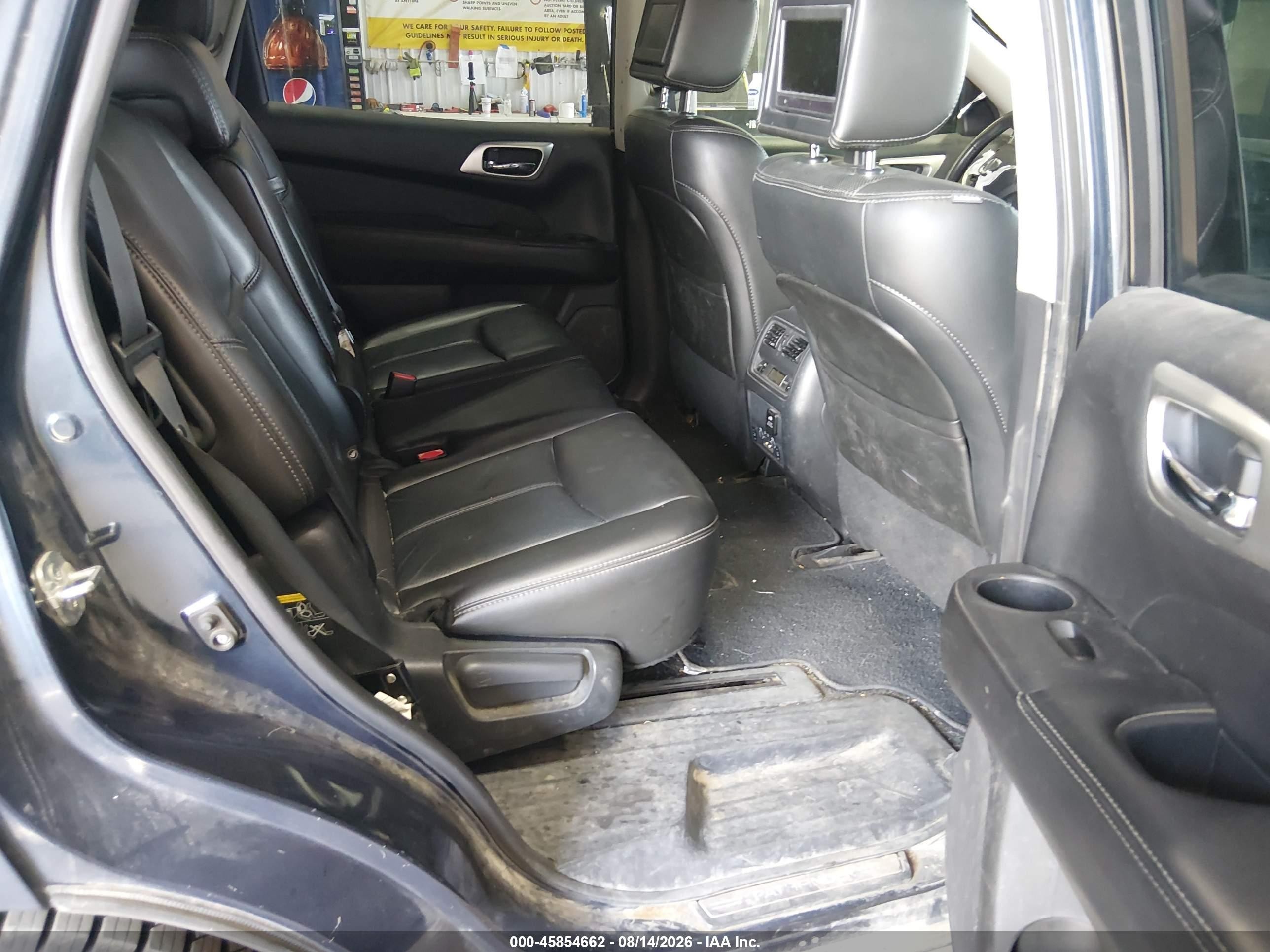 2014 Nissan Pathfinder Platinum Blue vin: 5N1AR2MM0EC695844