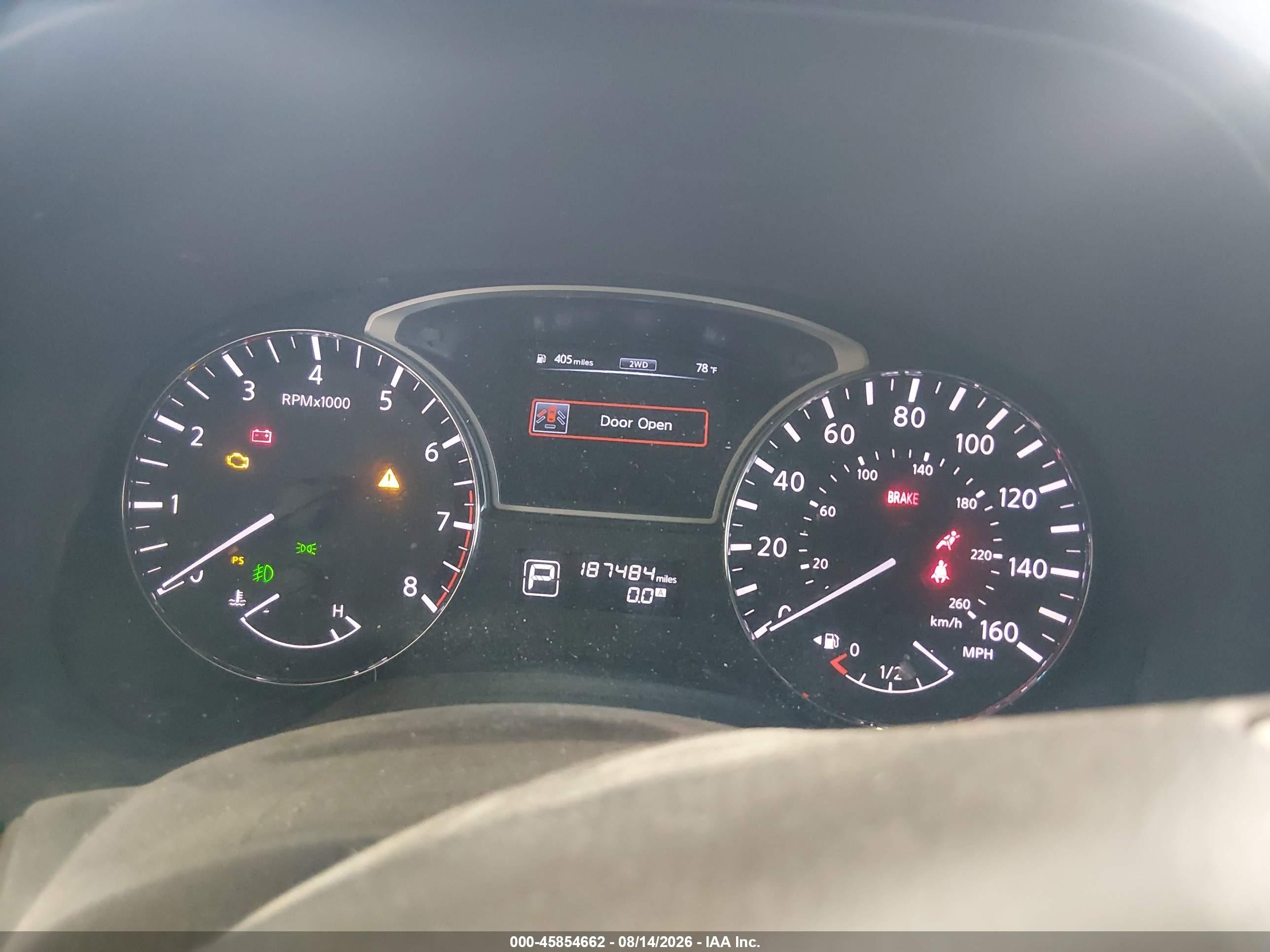 2014 Nissan Pathfinder Platinum Blue vin: 5N1AR2MM0EC695844