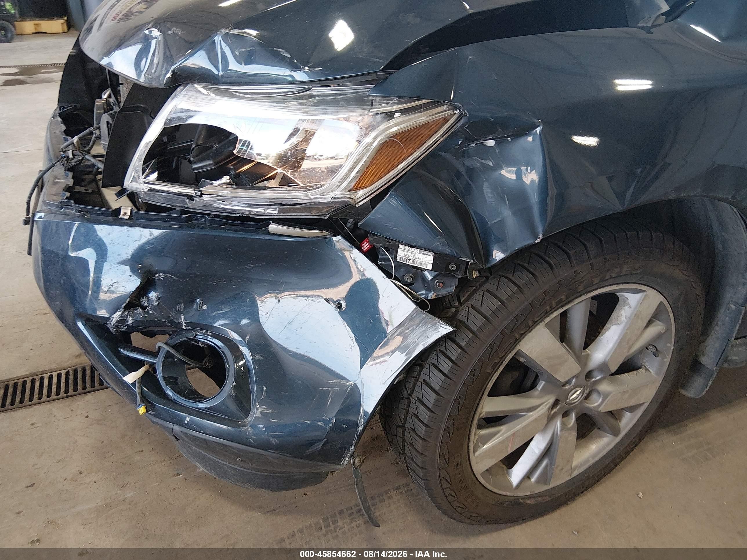 2014 Nissan Pathfinder Platinum Blue vin: 5N1AR2MM0EC695844