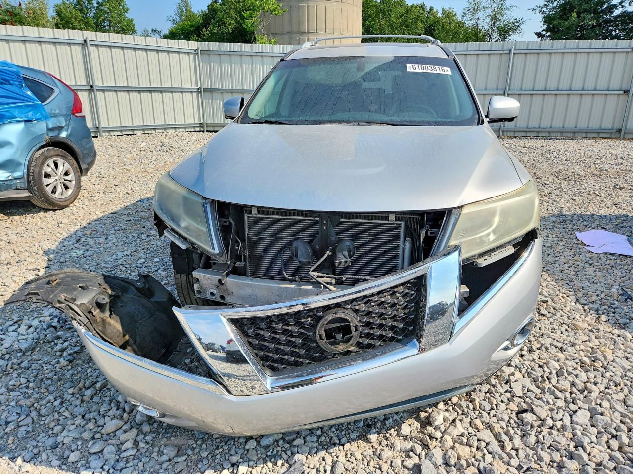 2014 Nissan Pathfinder S Серебряный vin: 5N1AR2MM0EC705255