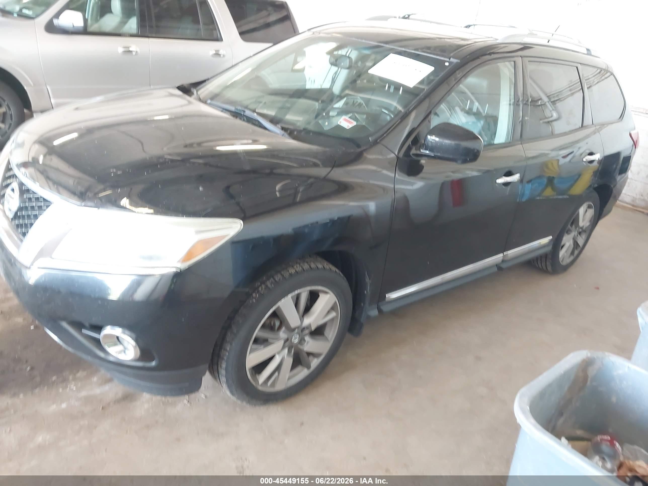 2014 Nissan Pathfinder Platinum Black vin: 5N1AR2MM0EC708236