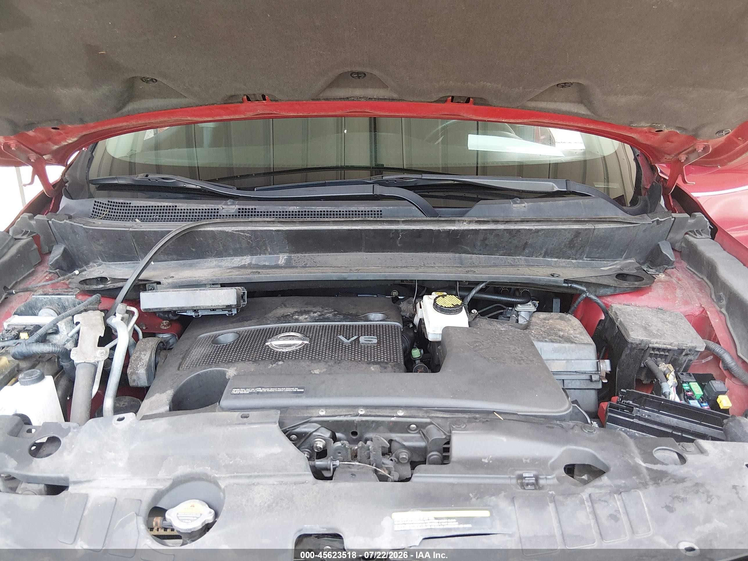 2014 Nissan Pathfinder Sv Красный vin: 5N1AR2MM0EC725344