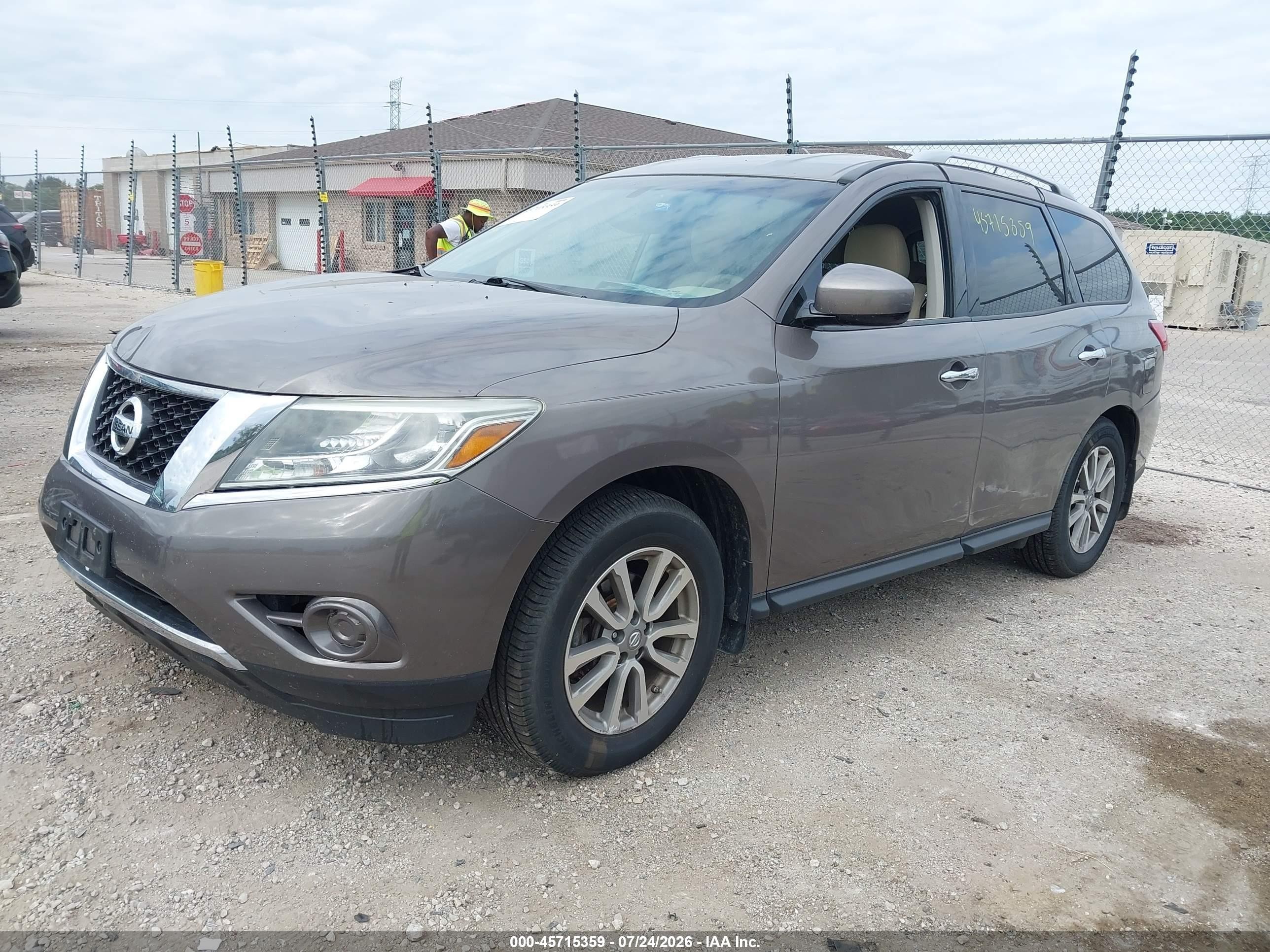 2014 Nissan Pathfinder Sv Коричневый vin: 5N1AR2MM0EC732679
