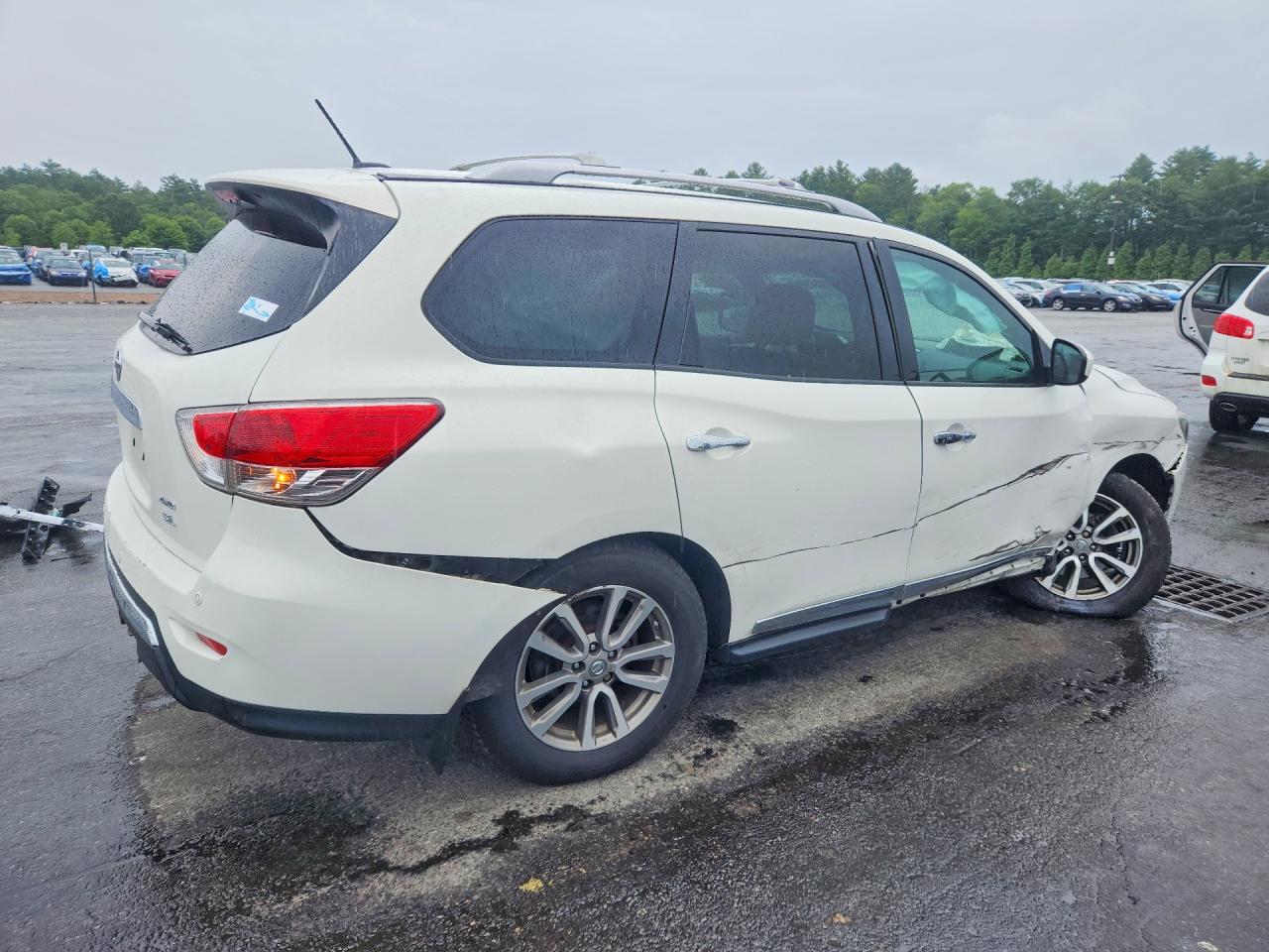 2014 Nissan Pathfinder Sl White vin: 5N1AR2MM0EC733895