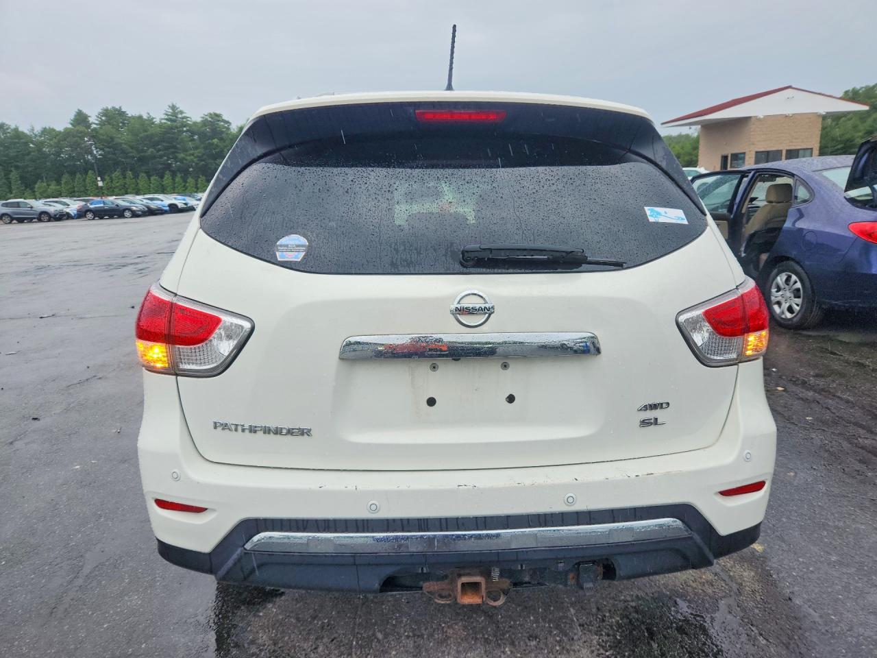 2014 Nissan Pathfinder Sl White vin: 5N1AR2MM0EC733895
