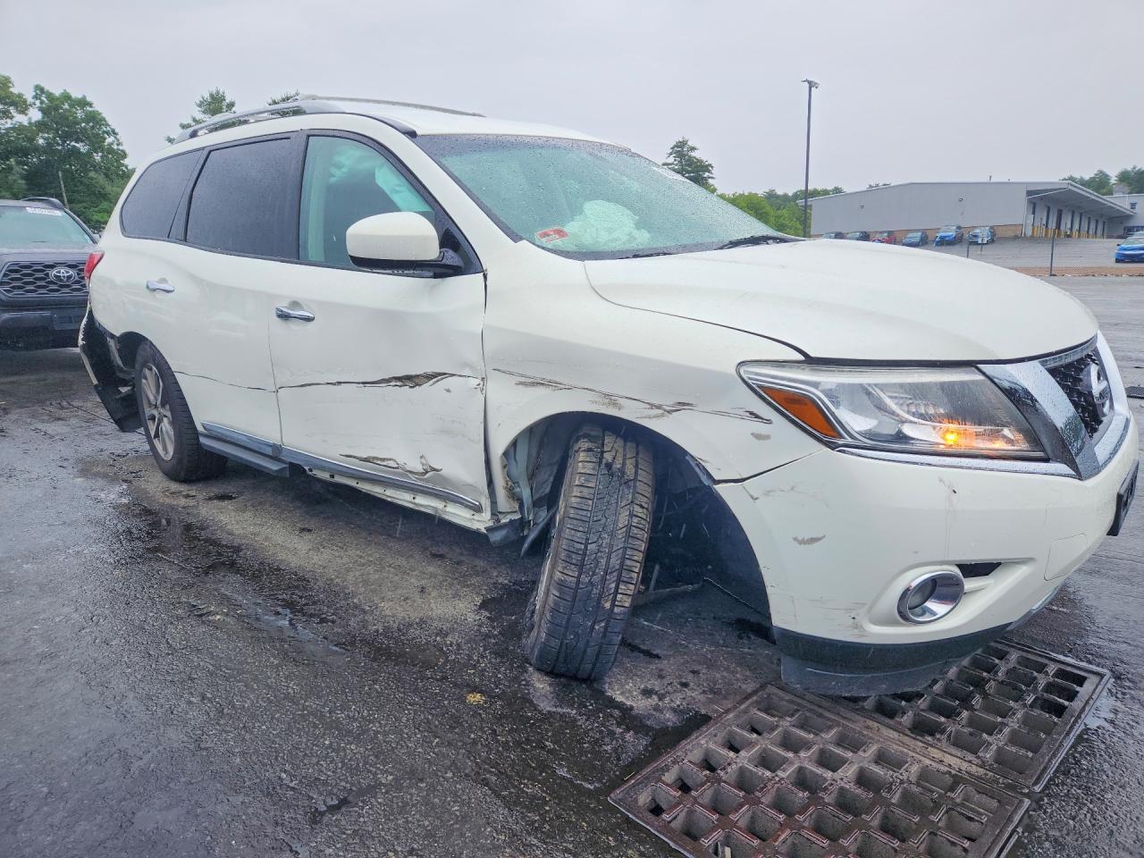 2014 Nissan Pathfinder Sl White vin: 5N1AR2MM0EC733895