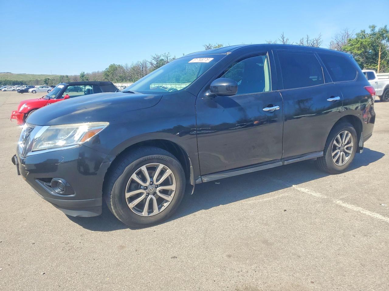 2015 Nissan Pathfinder S Серый vin: 5N1AR2MM0FC603715
