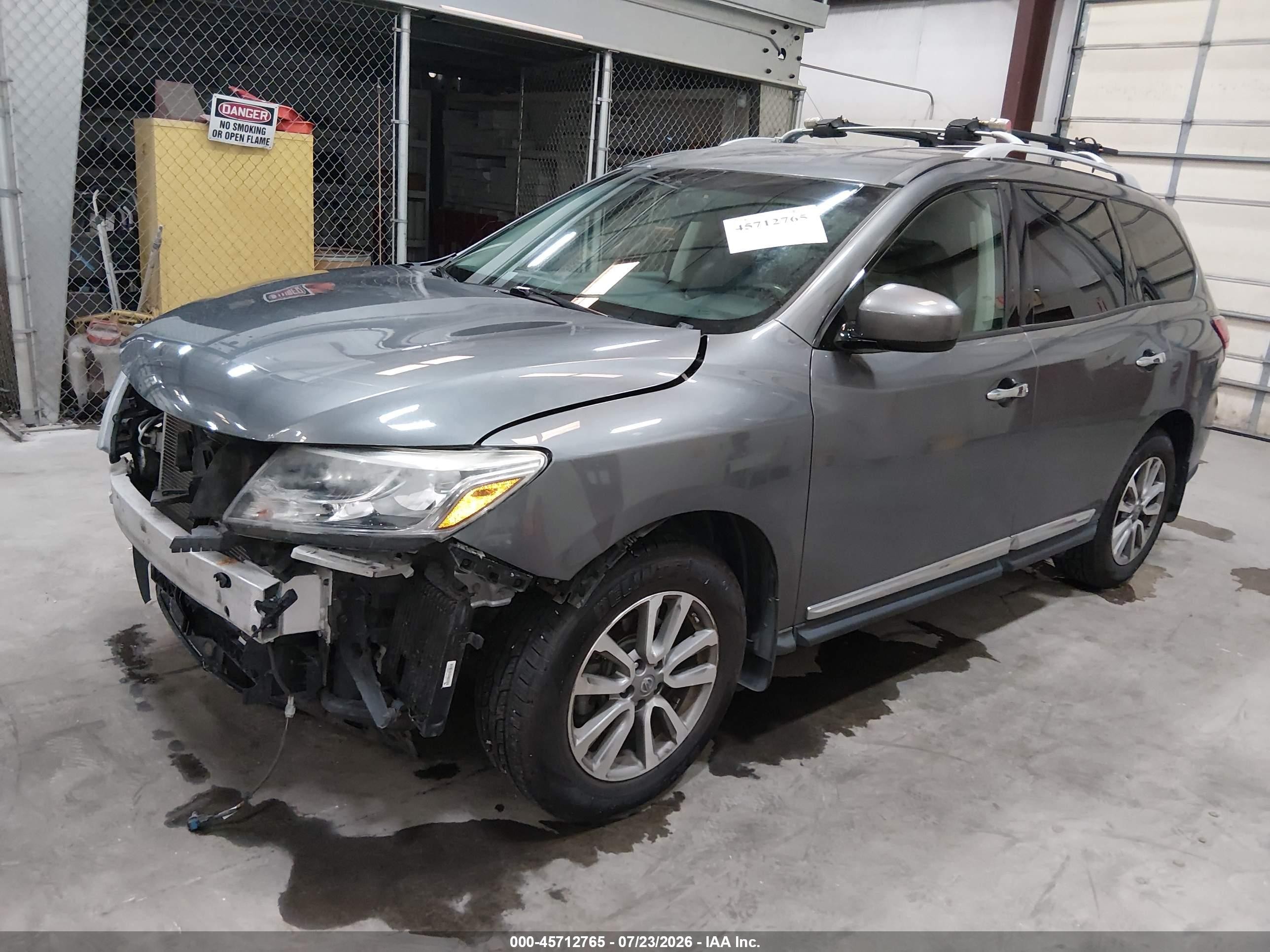 2015 Nissan Pathfinder Sl Gray vin: 5N1AR2MM0FC605349