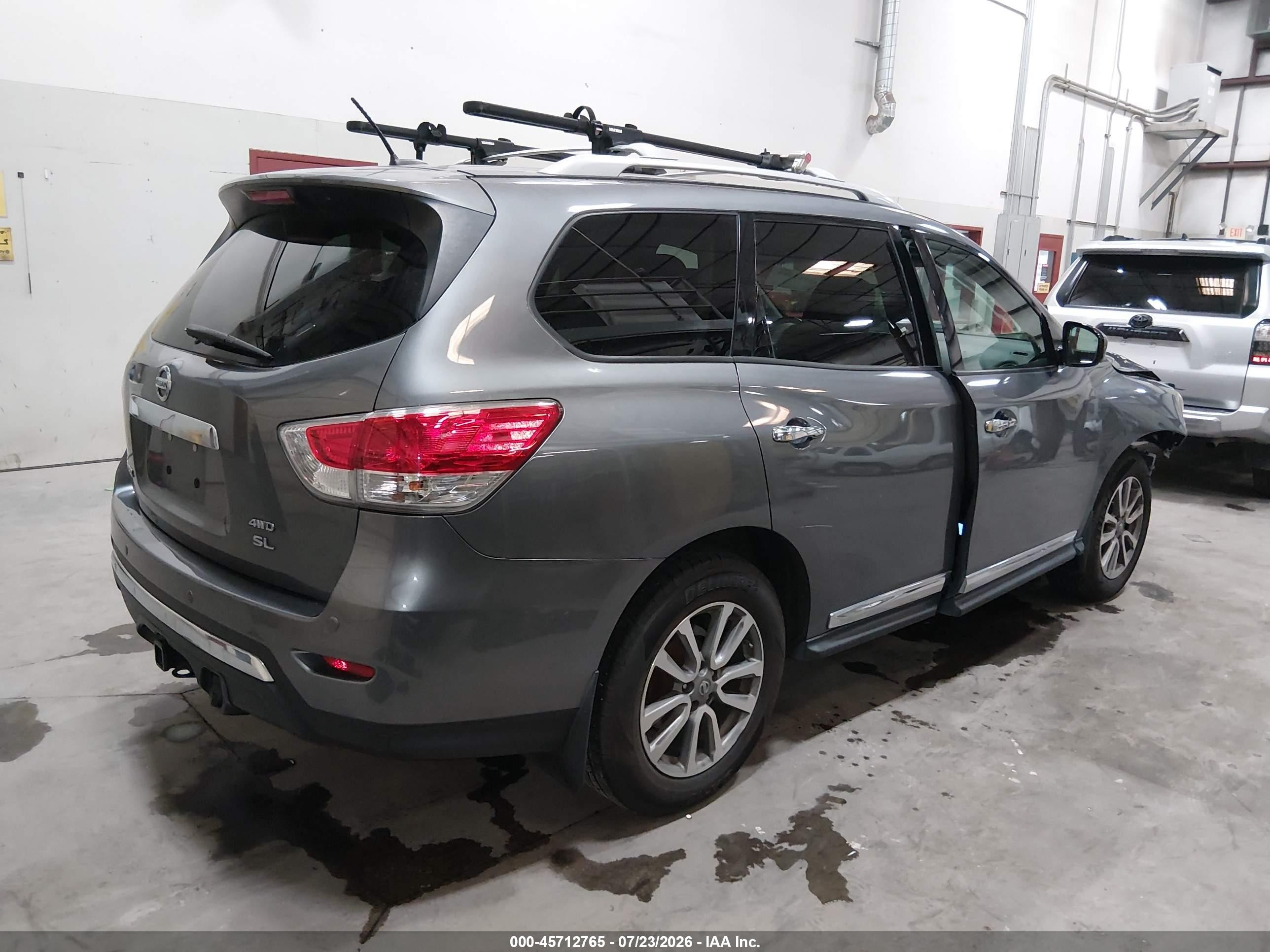 2015 Nissan Pathfinder Sl Gray vin: 5N1AR2MM0FC605349