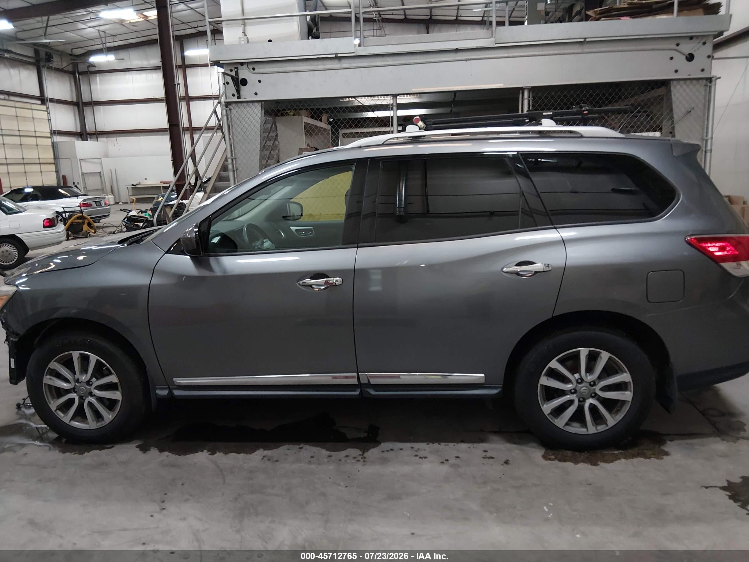2015 Nissan Pathfinder Sl Gray vin: 5N1AR2MM0FC605349