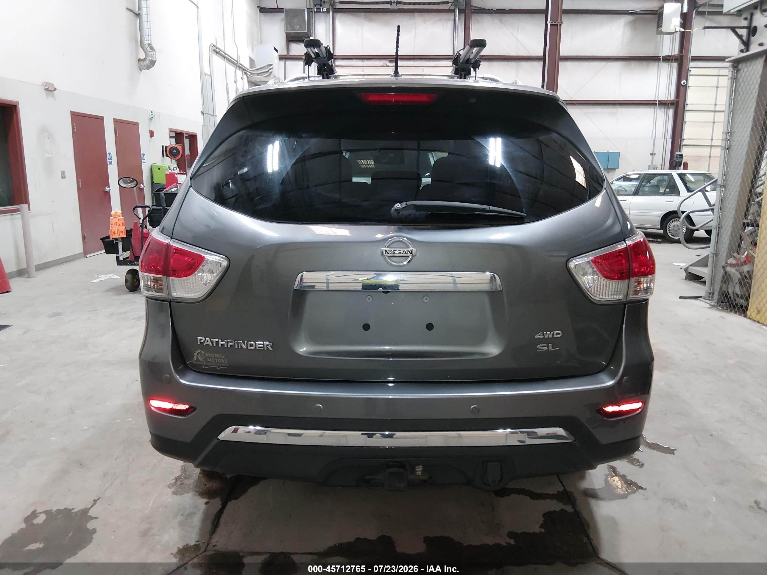 2015 Nissan Pathfinder Sl Gray vin: 5N1AR2MM0FC605349